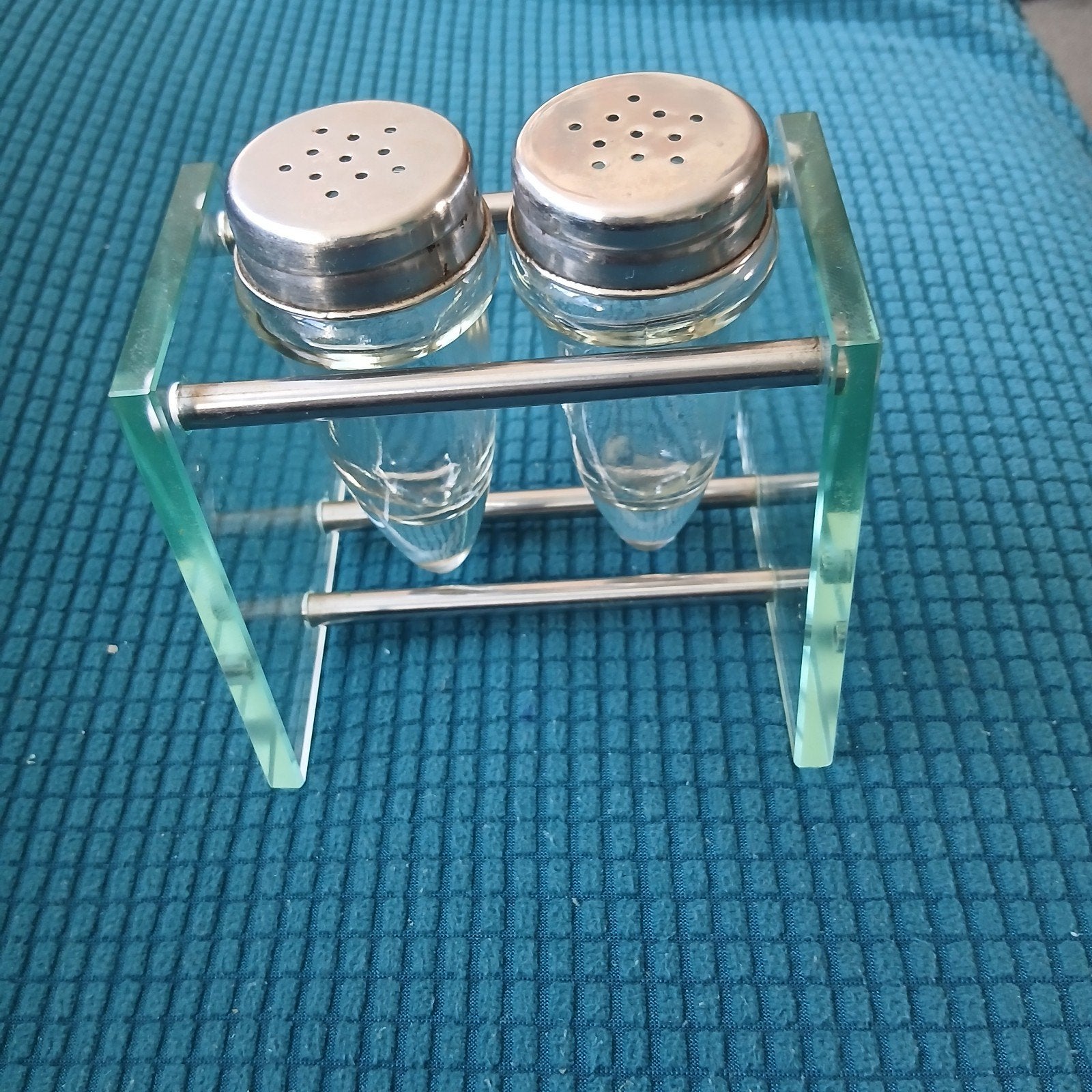 Glazen peper en zoutstel, Ophalen of Verzenden, Glas, Pot, Bus of Blik