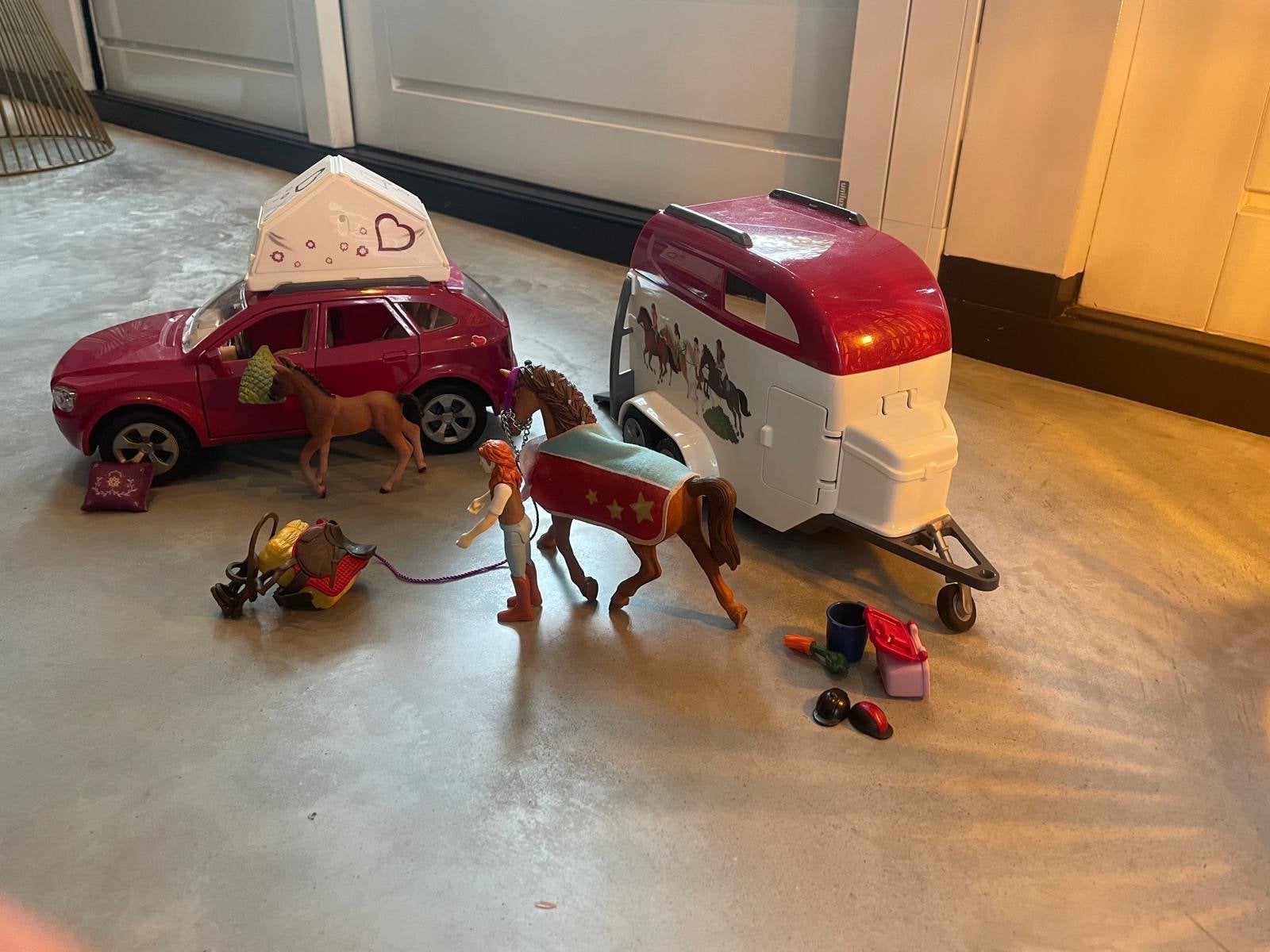 Schleich Avontuur paard met auto, trailer en accessoires, Verzamelen, Schleich, Zo goed als nieuw, Nl.shop@schleich-s.com, Paganinpassage 15