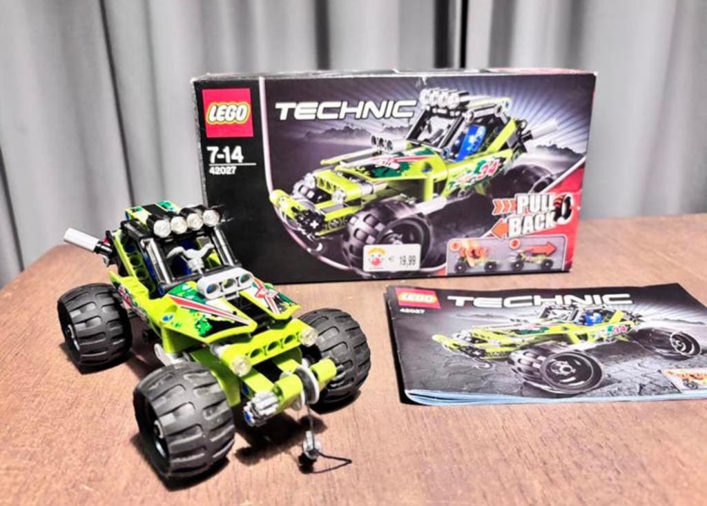 LEGO Technic 42027 Woestijnracer Pull-Back met doos, Ophalen of Verzenden, Zo goed als nieuw