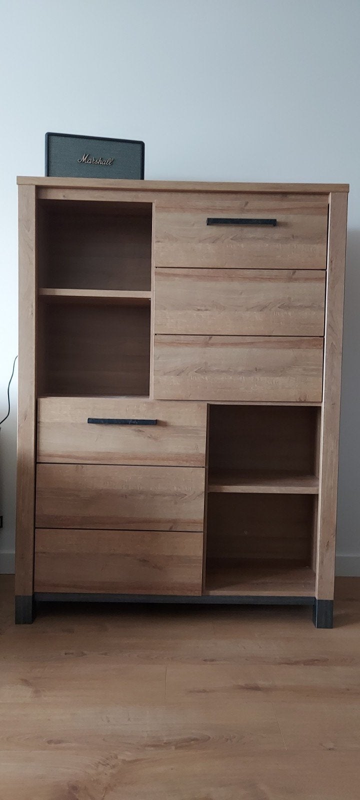 Houten kast met open en dichte vakken - 110x150x40 cm, Ophalen