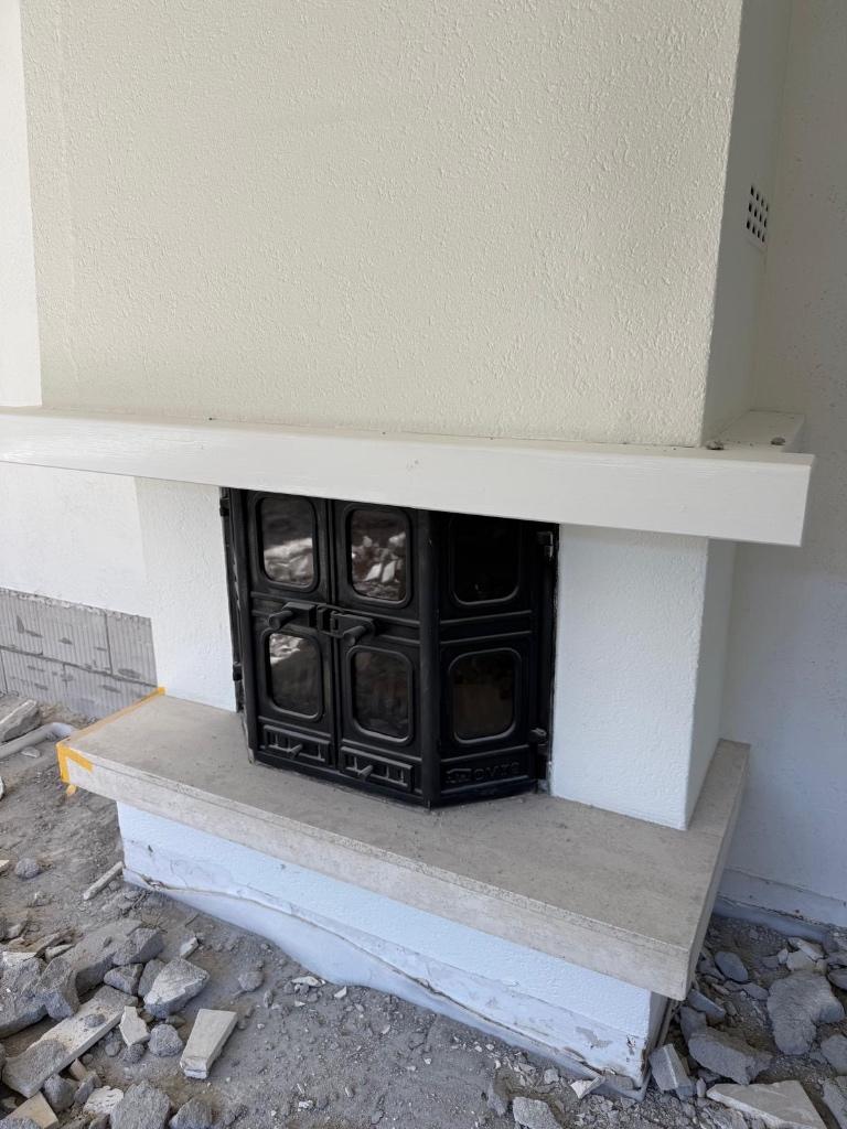 Dovre gaskachel inbouw, Huis en Inrichting, Kachels, Ophalen, Gebruikt, Gas, Inbouw