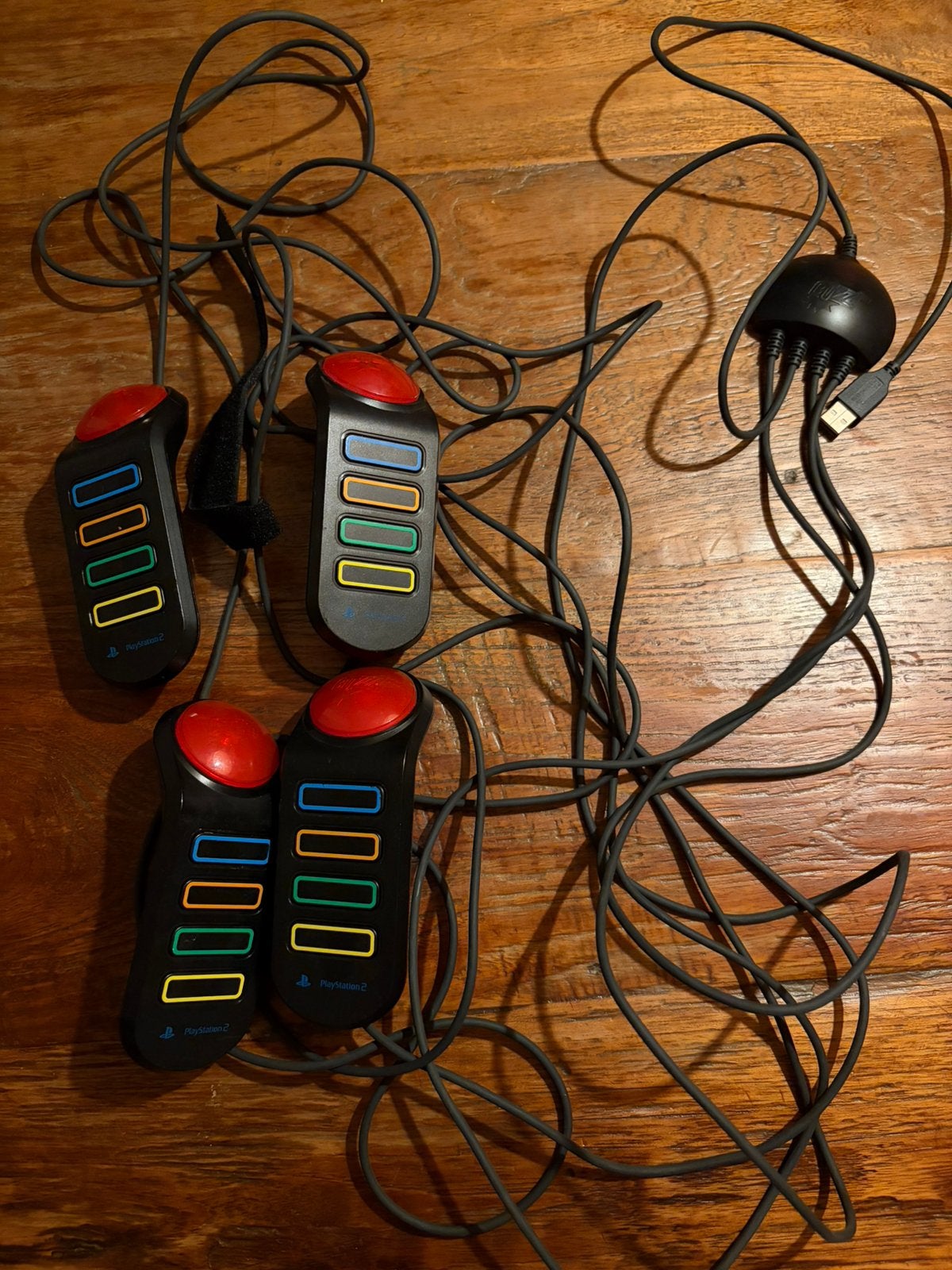 4 buzz quiz controllers ps2, Microsoft, Ophalen, Gebruikt, Overige typen