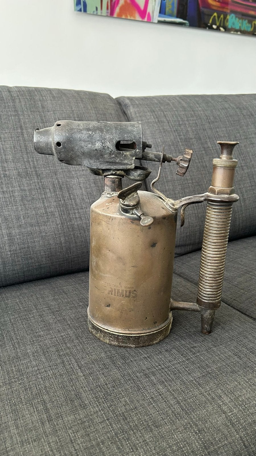 Antieke Primus brander - Vintage Brander 30 cm hoog, Ophalen