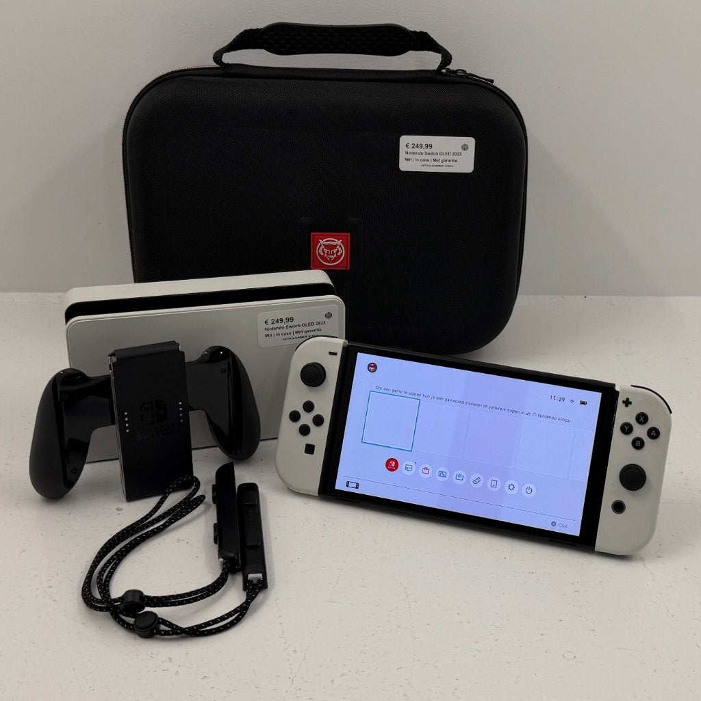 Foto 2 van Nintendo Switch OLED 2023 Wit | In case | Met garantie