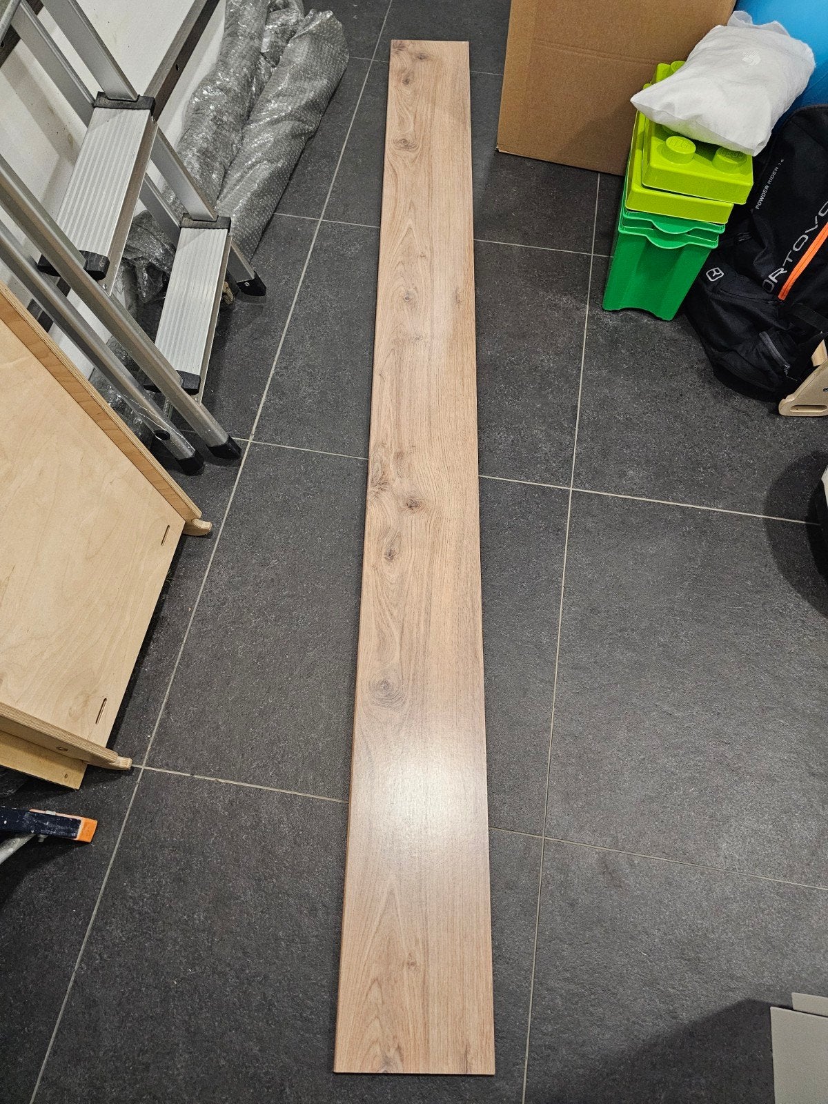 Werzalit Vloerpaneel - Houtlook, Doe-het-zelf en Verbouw, Ophalen, Gebruikt, Vloerdelen of -planken, Minder dan 5 m²