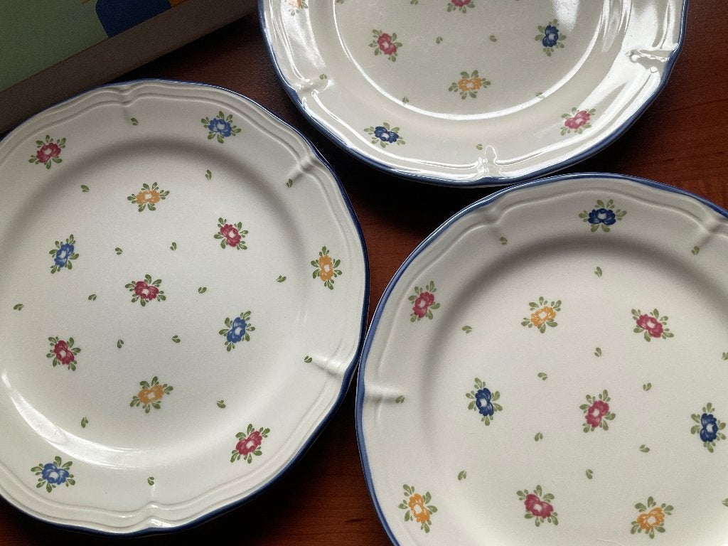 Zeller petit Rose /3 ontbijtborden, Gebruikt, Ophalen of Verzenden, Bord(en), Overige stijlen