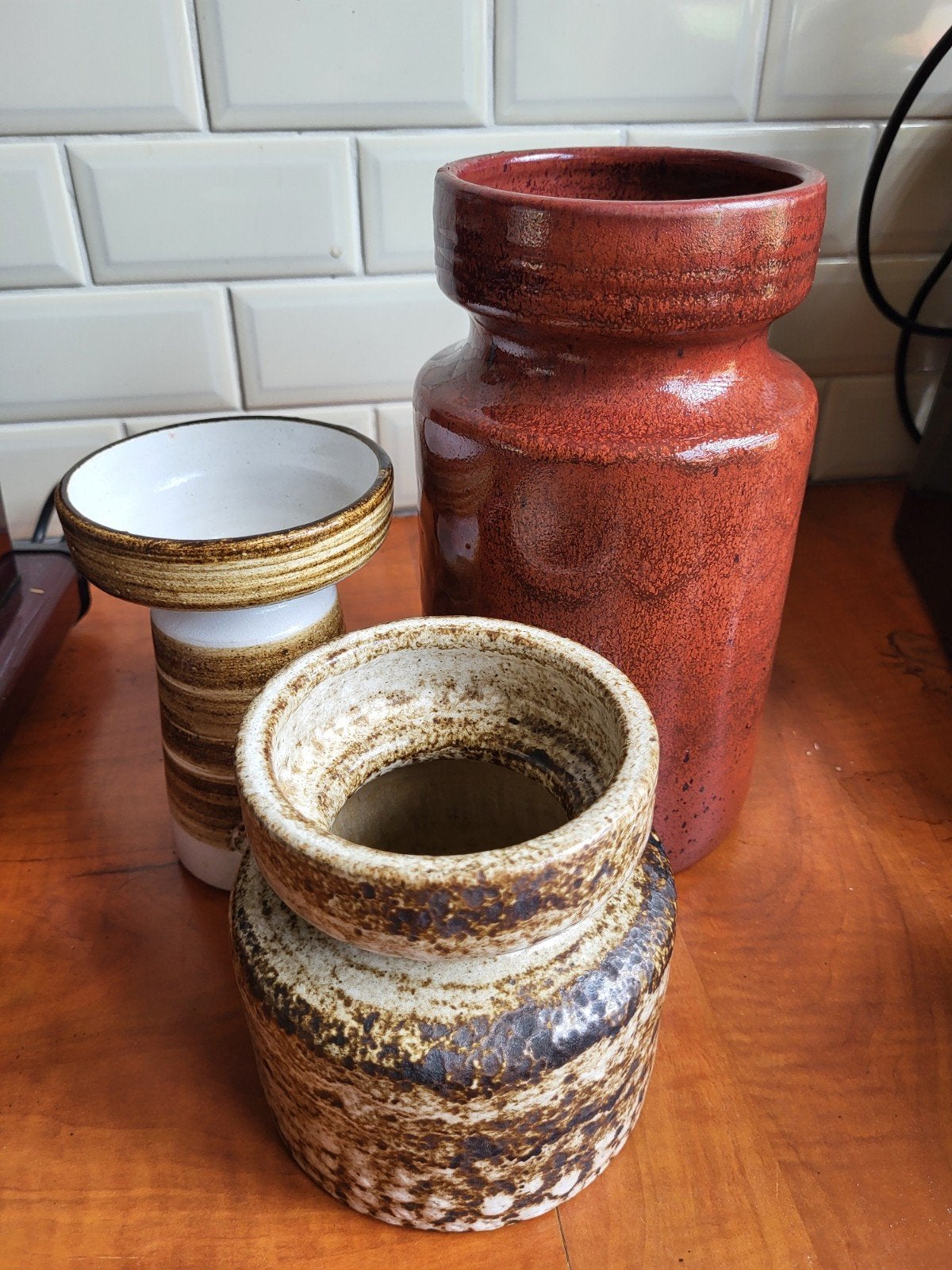 3 Vintage Zaalberg vazen - Aardewerk Holland, Ophalen of Verzenden