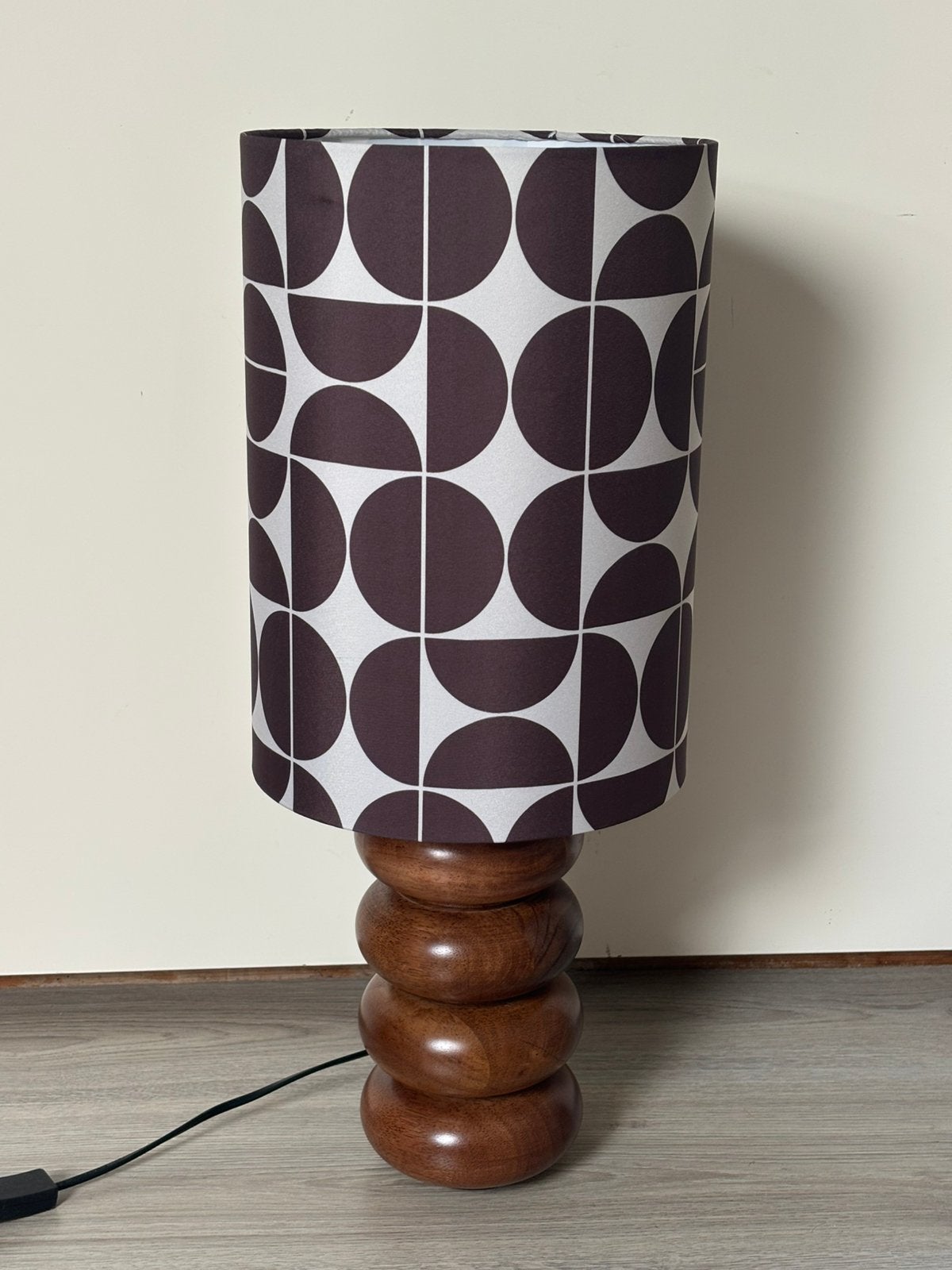 Japandi lamp kwantum, Ophalen of Verzenden, Zo goed als nieuw, Minder dan 50 cm