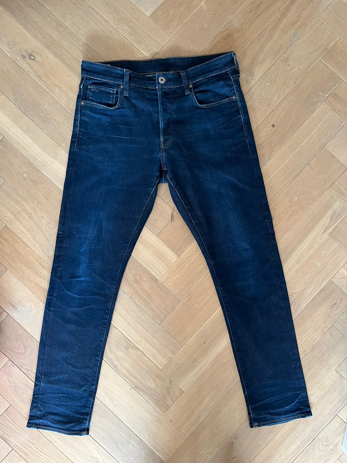 G star RAW 3301 Straight Tapered broek jeans W33 L32 Z.G.A.N, Ophalen of Verzenden, Zo goed als nieuw, Overige kleuren, W33 - W34 (confectie 48/50)