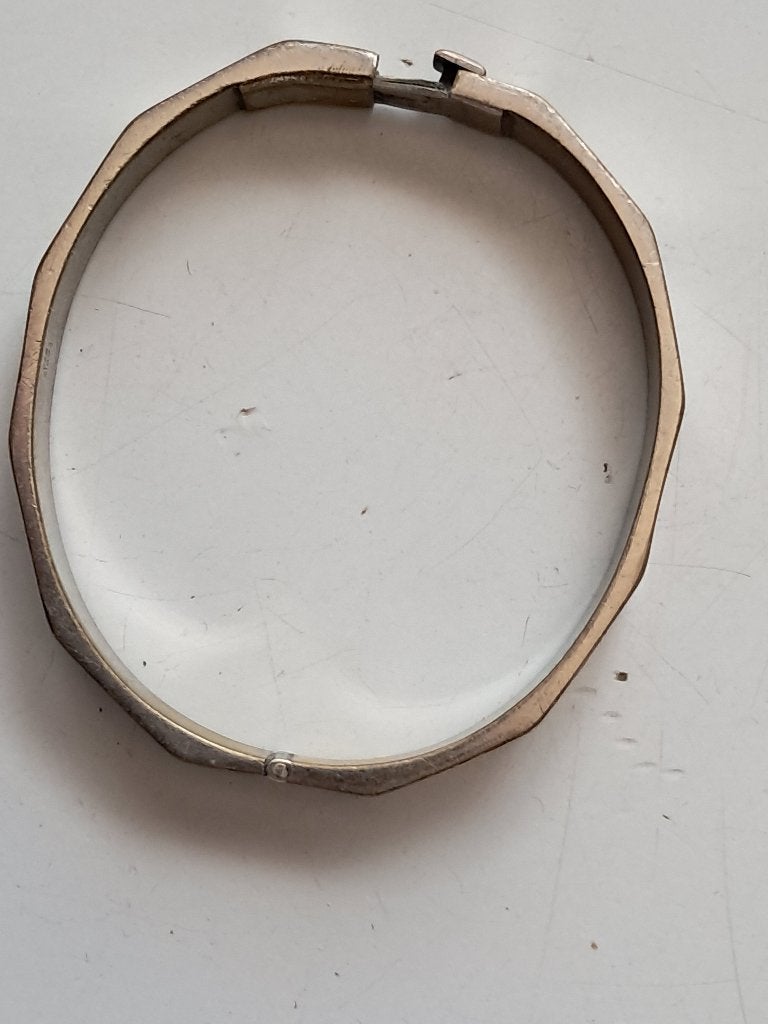 armband zilver,afm.5x6 cm, Ophalen of Verzenden, Gebruikt, Zilver, Zilver