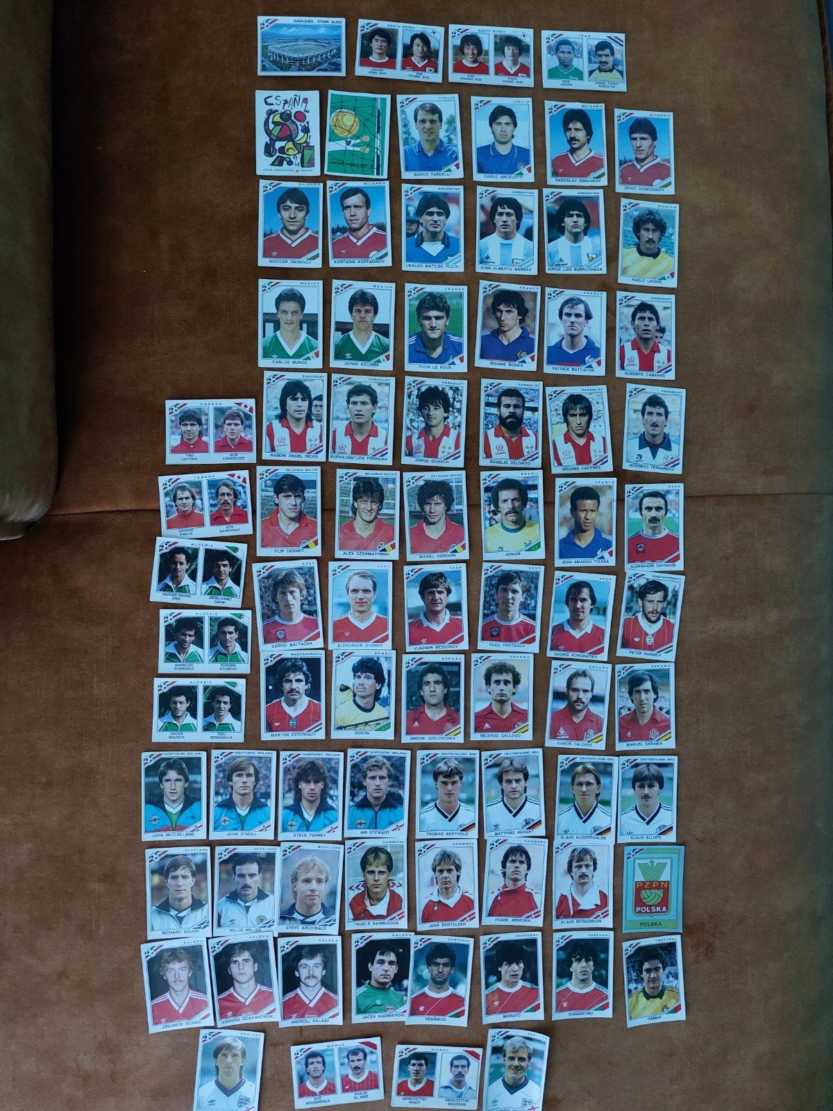 PANINI VOETBALPLAATJES WK 1986 MEXICO WORLD CUP 79X, Ophalen of Verzenden, Zo goed als nieuw, Buitenlandse clubs, Poster, Plaatje of Sticker