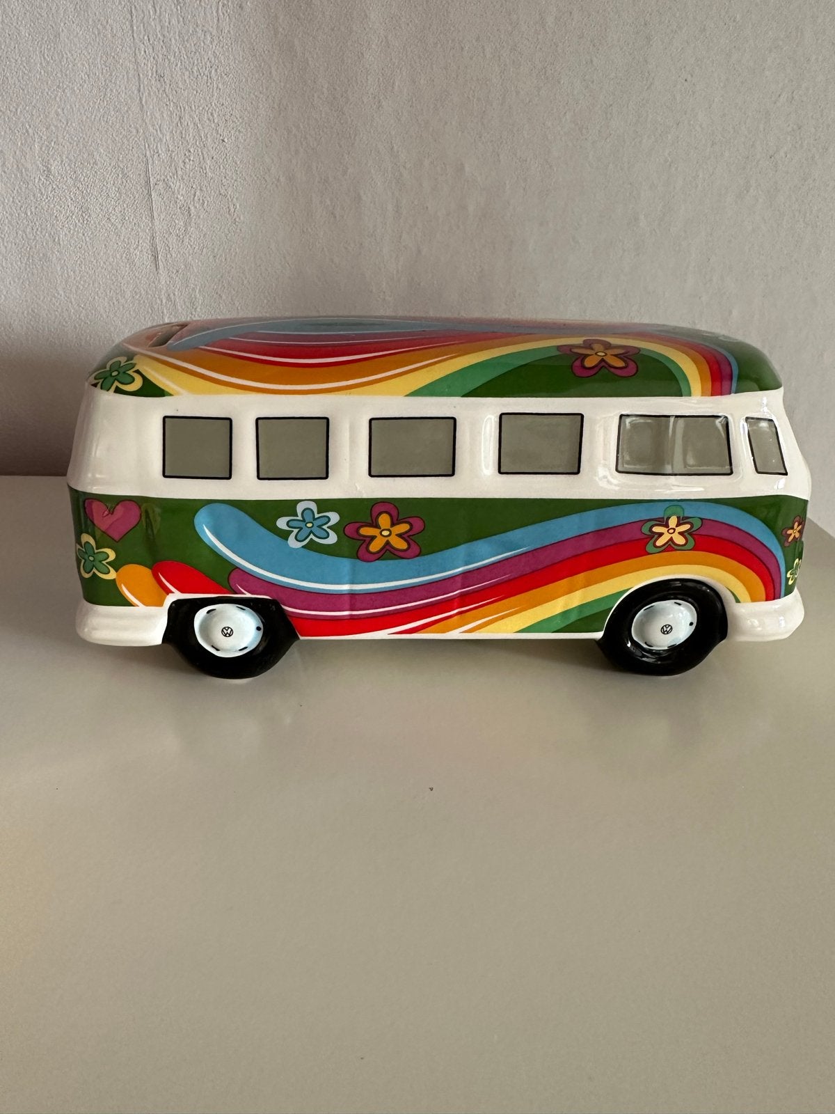 Nieuwe VW Hippie Bus Spaarpot - Keramiek, Ophalen of Verzenden, Nieuw, Steen, Aardewerk of Keramiek, Vervoermiddel
