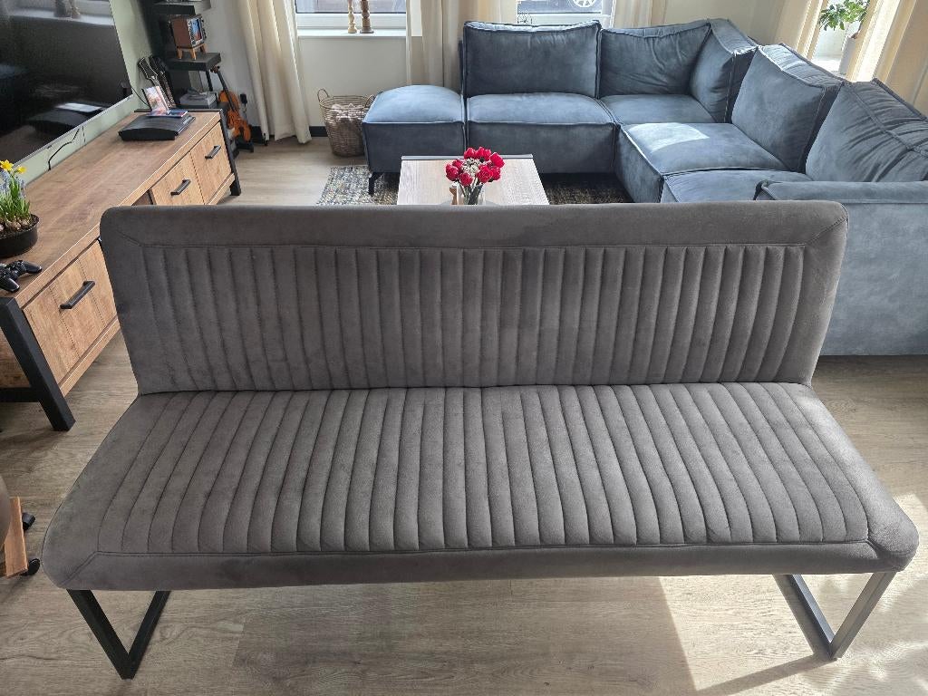 Mooie groene Parantino eetbank van Pronto Wonen (170cm), Huis en Inrichting, Stoelen, Ophalen, Overige kleuren, Zo goed als nieuw