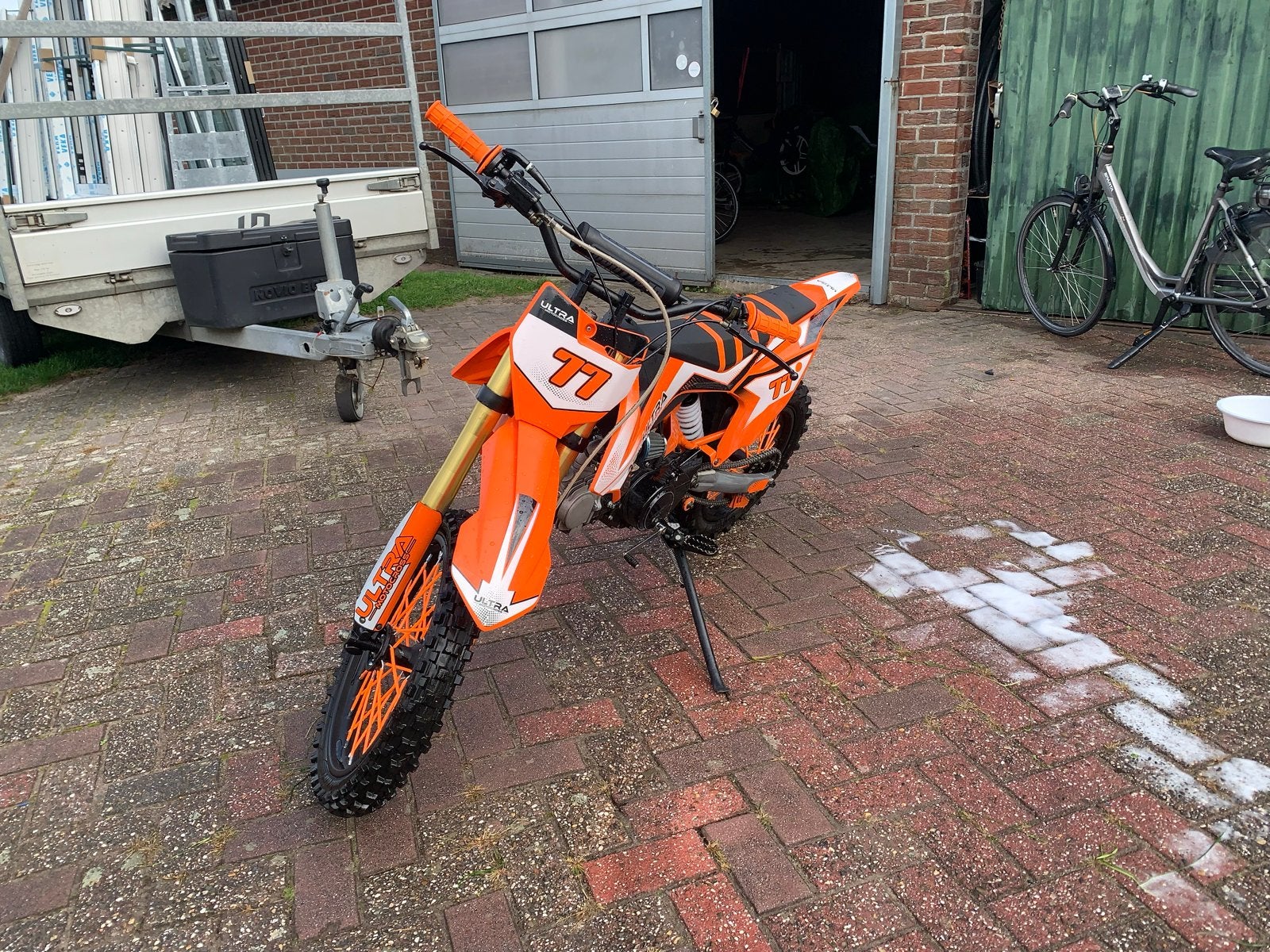 Ultra 125cc crossmotor - Zo goed als nieuw, Fietsen en Brommers, Ophalen, Zo goed als nieuw, Overige merken
