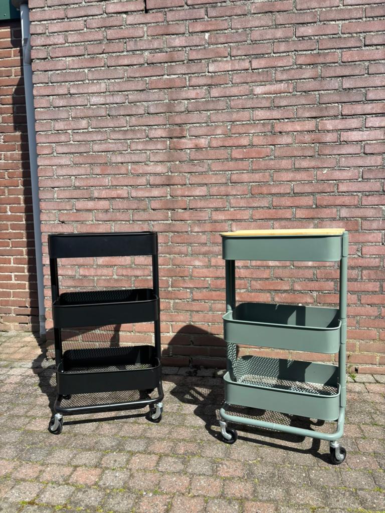Raskog/norrava IKEA rol kast (alleen de zwarte nog), Huis en Inrichting, Kasten | Overige, Ophalen, Zo goed als nieuw