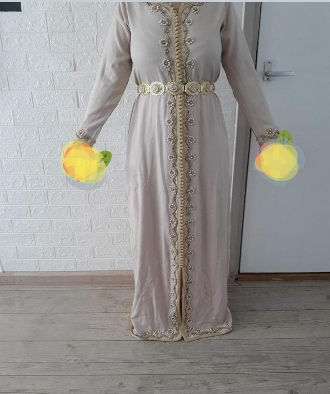 Kaftan M mag voor weinig weg, Kleding | Dames, Gelegenheidskleding, Ophalen of Verzenden, Zo goed als nieuw, Zwart, Overige typen