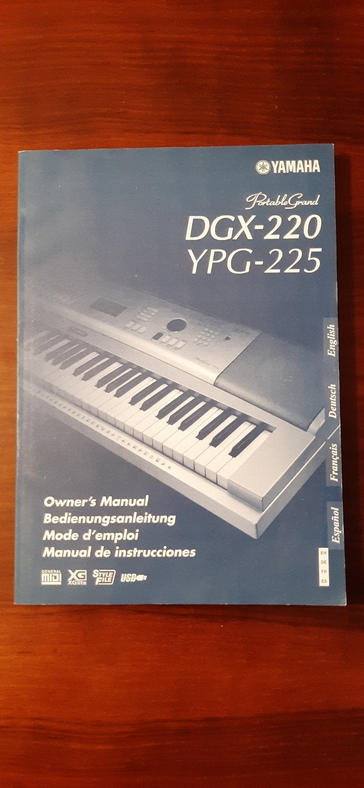 handleiding Yamaha dgx220, Ophalen of Verzenden, 61 toetsen, Yamaha