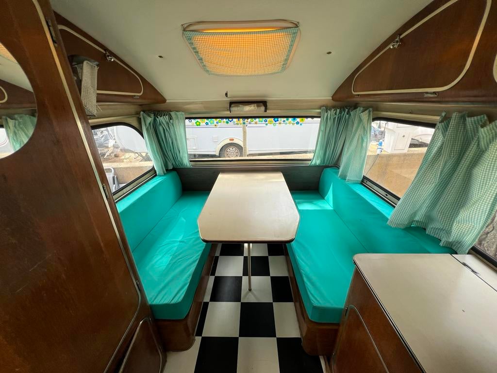 Constructam Coral 1 caravan uit 1969, Overige merken, Omvormbare zithoek, Treinzit, Particulier
