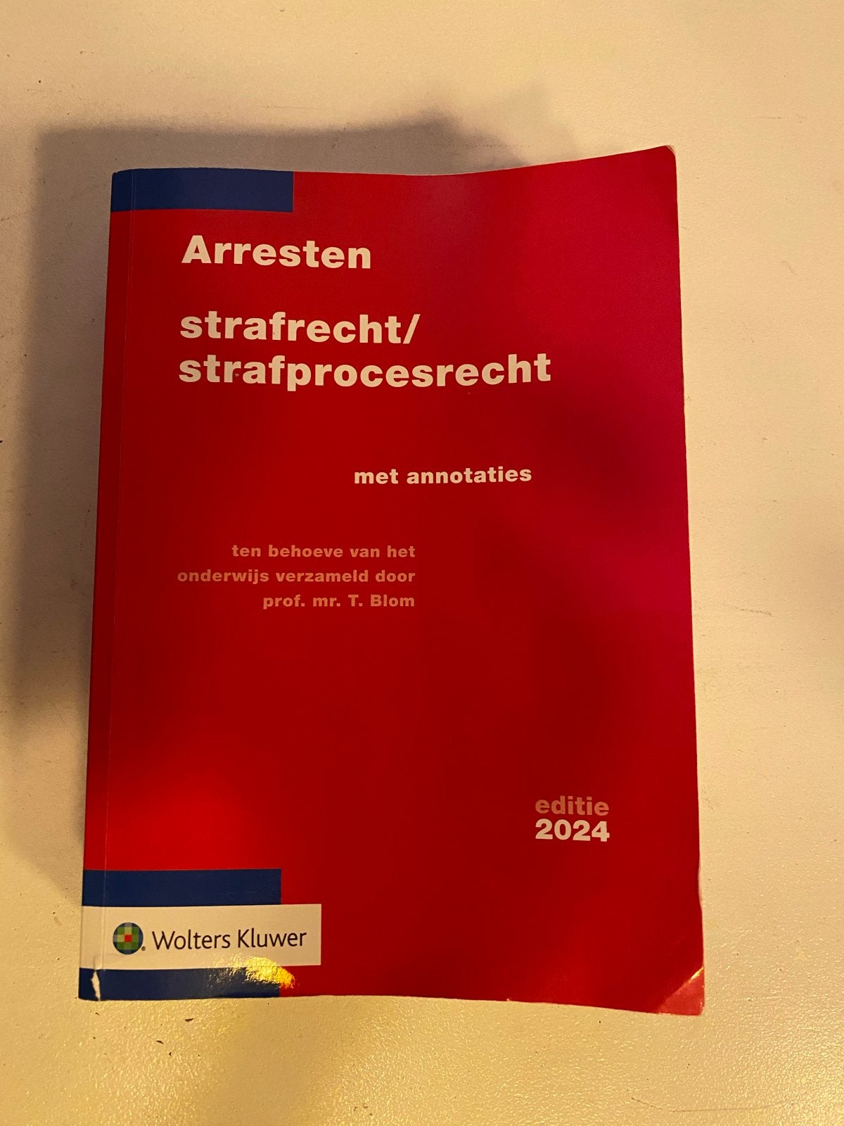Arresten Strafrecht/Strafprocesrecht 2024 - Wolters Kluwer, Ophalen of Verzenden, Gamma, Zo goed als nieuw, WO