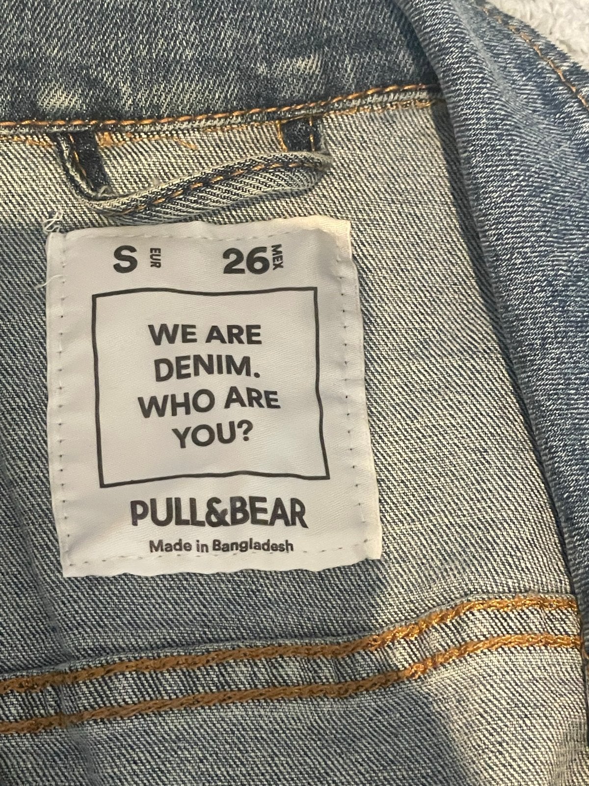 Pull&Bear spijkerjasje maat S, Ophalen, Zo goed als nieuw, Maat 36 (S), Blauw