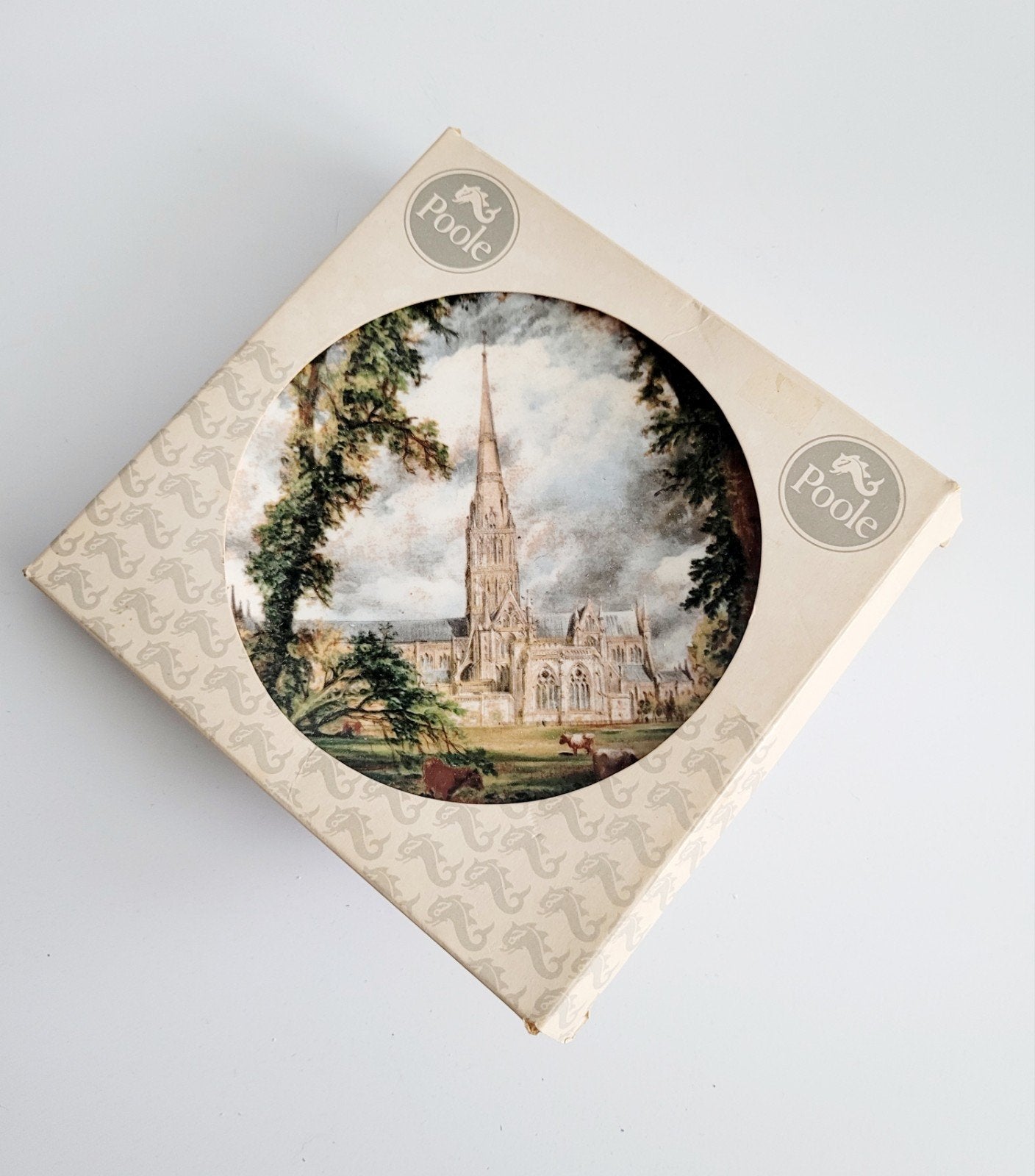 izgs Poole England set van 2 sierbord wandbord, Ophalen of Verzenden