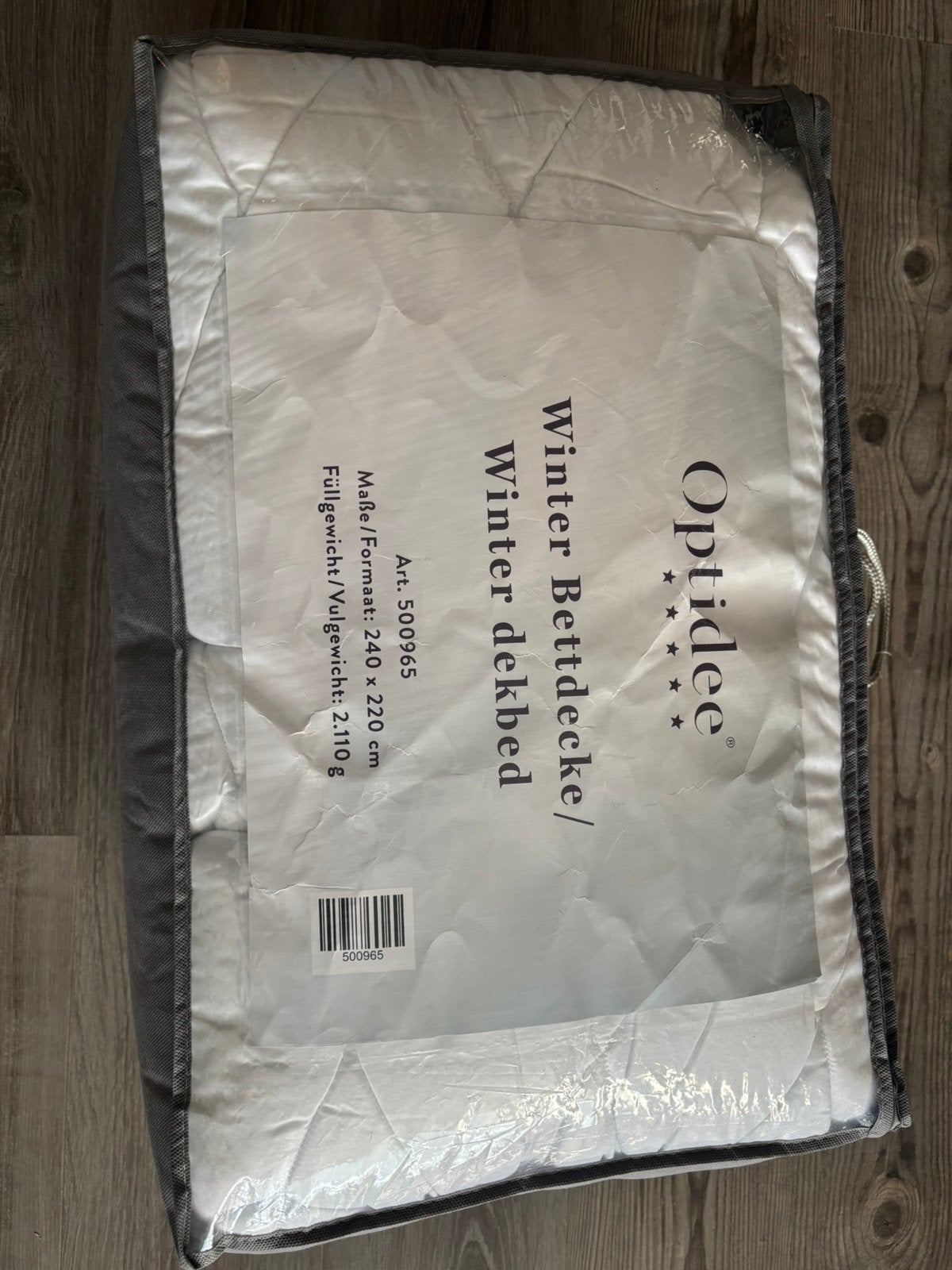 Nieuw optidee winterdekbed, Huis en Inrichting, Anti-allergisch, Wit, Ophalen of Verzenden, Deken of Dekbed