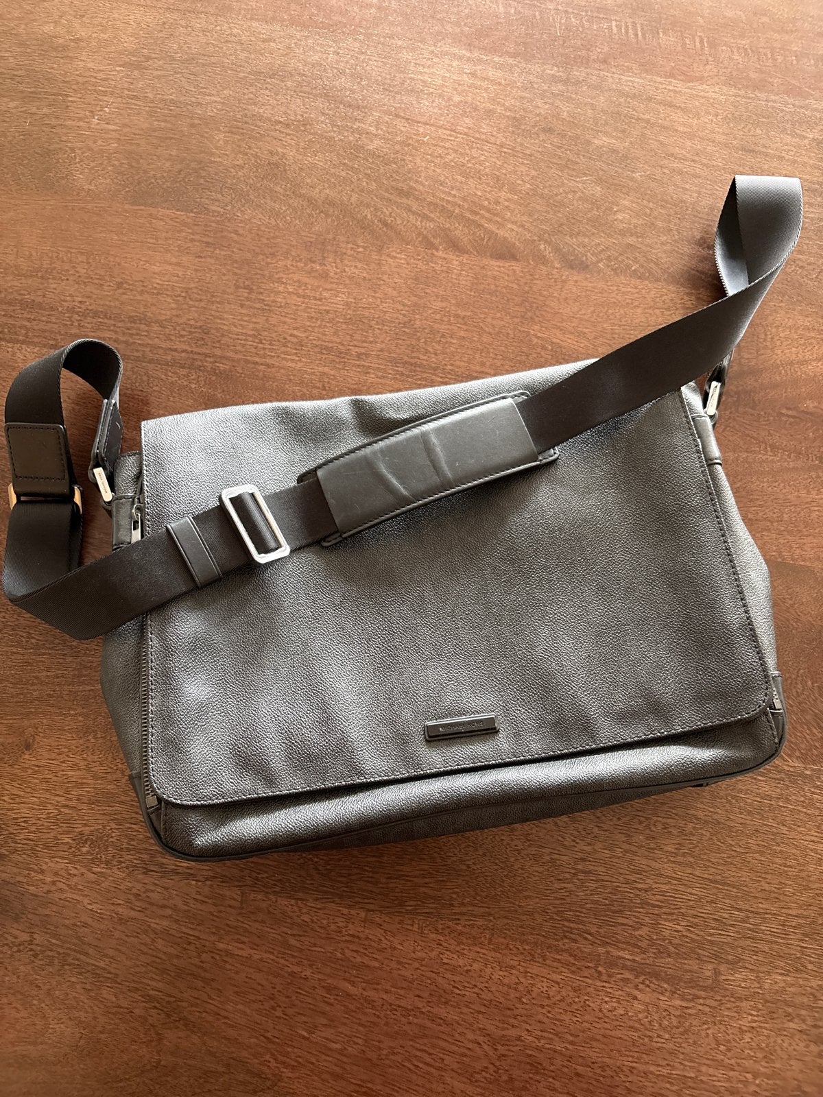 Originele Michael Kors Heren Tas - Zwart Leer, Overige merken, Zwart, Ophalen of Verzenden, Zo goed als nieuw