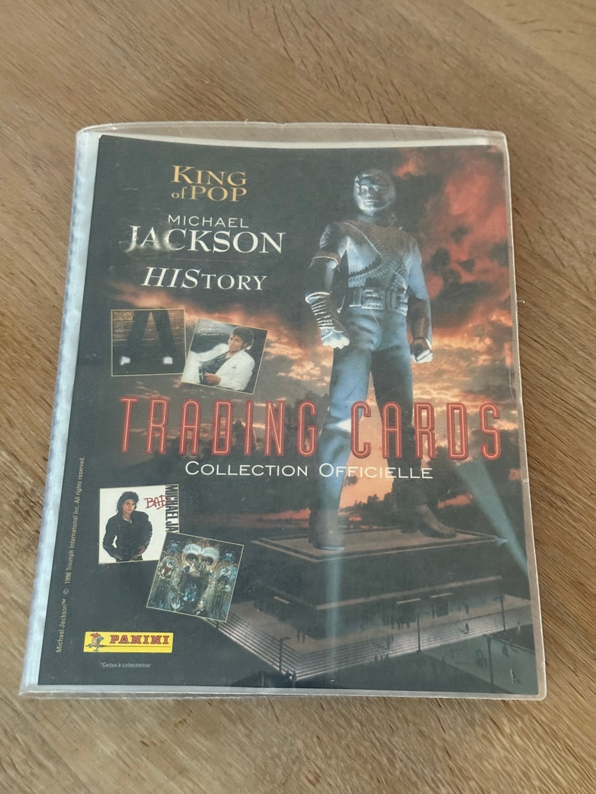 Michael Jackson 1996 Panini album met trading cards, Ophalen of Verzenden, Overige typen