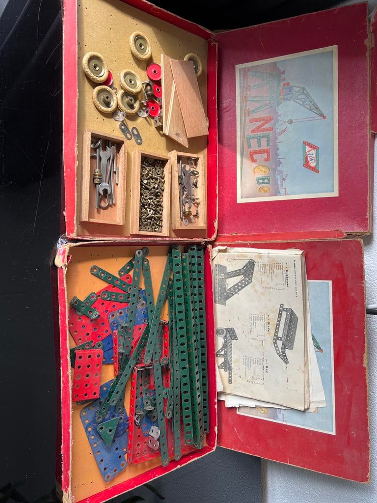 Vintage Meccano Bouwdoos - Klassiek Constructiespeelgoed, Kinderen en Baby's, Speelgoed | Educatief en Creatief, Ophalen, Gebruikt
