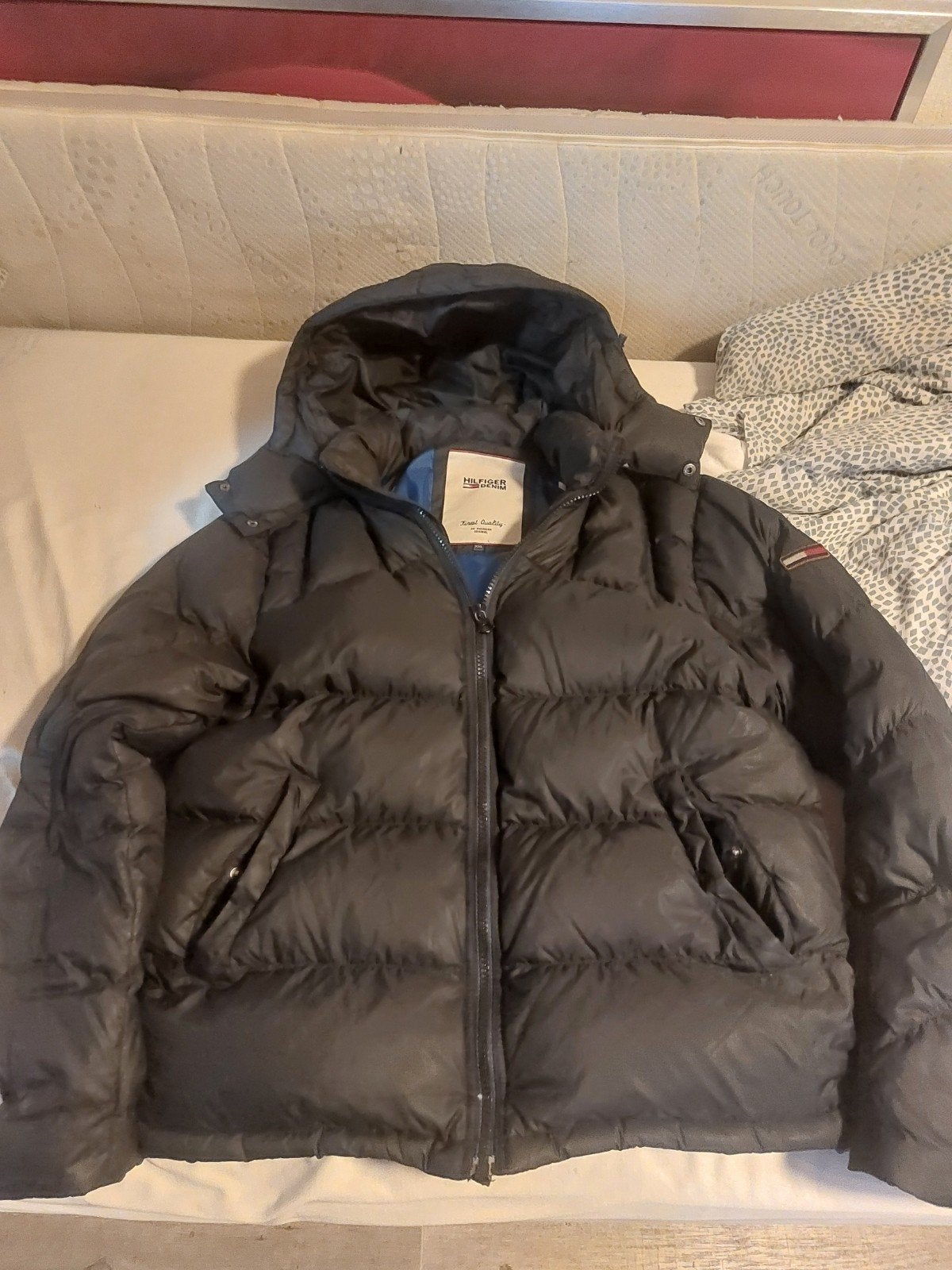 Tommy Hilfiger Donsen Heren Winterjas Maat XXL, Ophalen, Zwart, Tommy Hilfiger, Overige maten