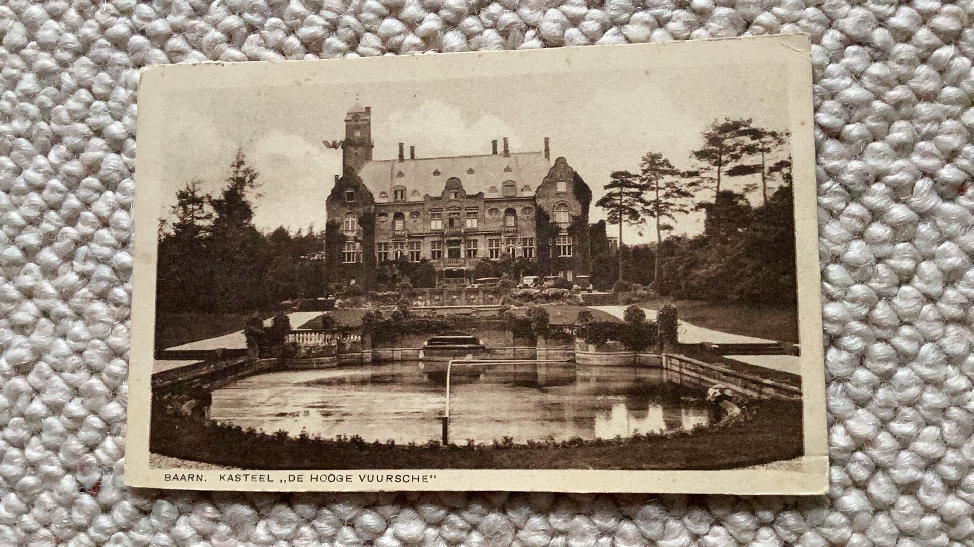 Ansichtkaart Baarn Kasteel De Hooge Vuursche 1934. 937, Ophalen of Verzenden, 1920 tot 1940, Gelopen, Utrecht