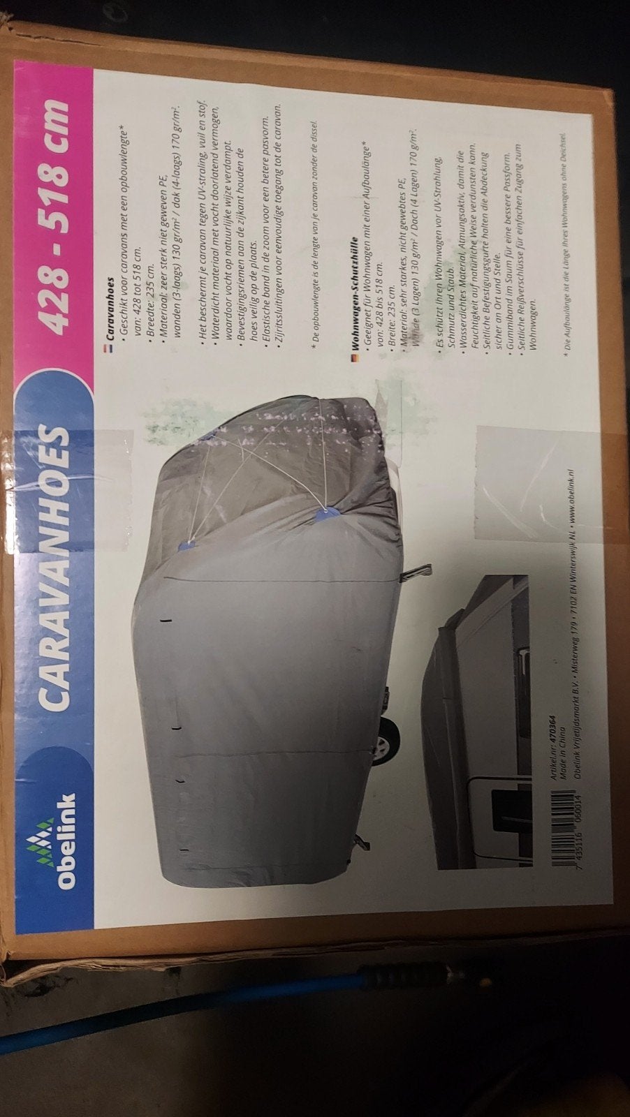 Caravanhoes Obelink 428-518 cm - ZGAN, Ophalen