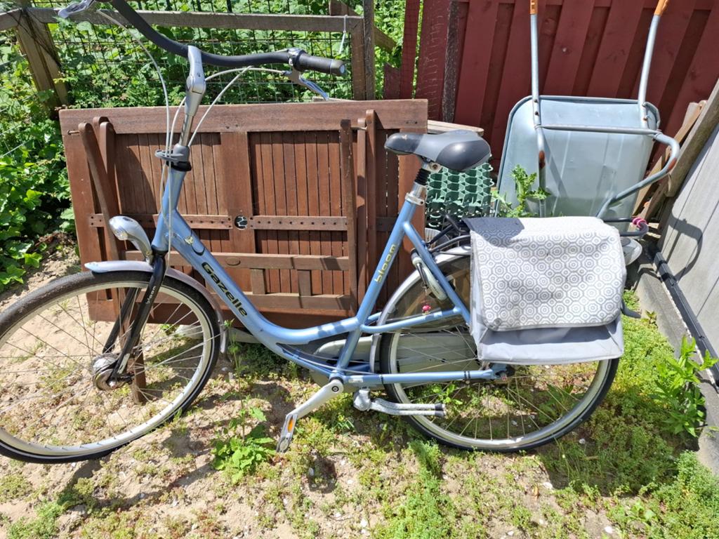 Gazelle damesfiets, extra hoog met lage opstap, Ophalen, 2 zitjes, Gazelle