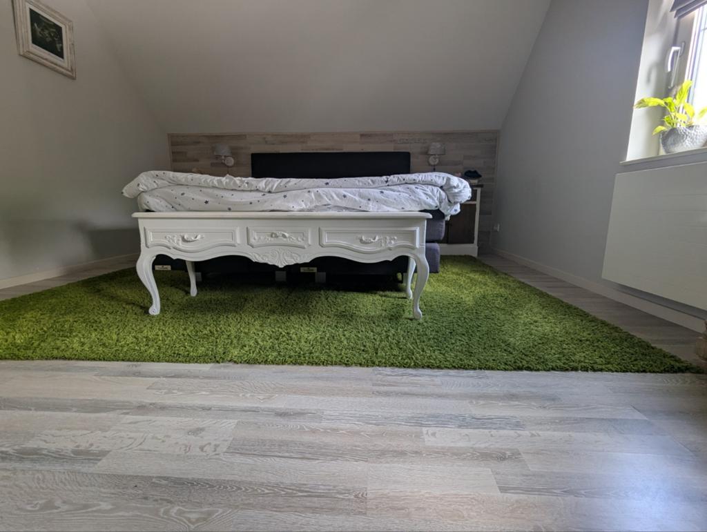 4x IKEA Hampen Vloerkleed Groen - 160x230 cm en 80x80 cm, Huis en Inrichting, Stoffering | Tapijten en Kleden, Ophalen, Gebruikt