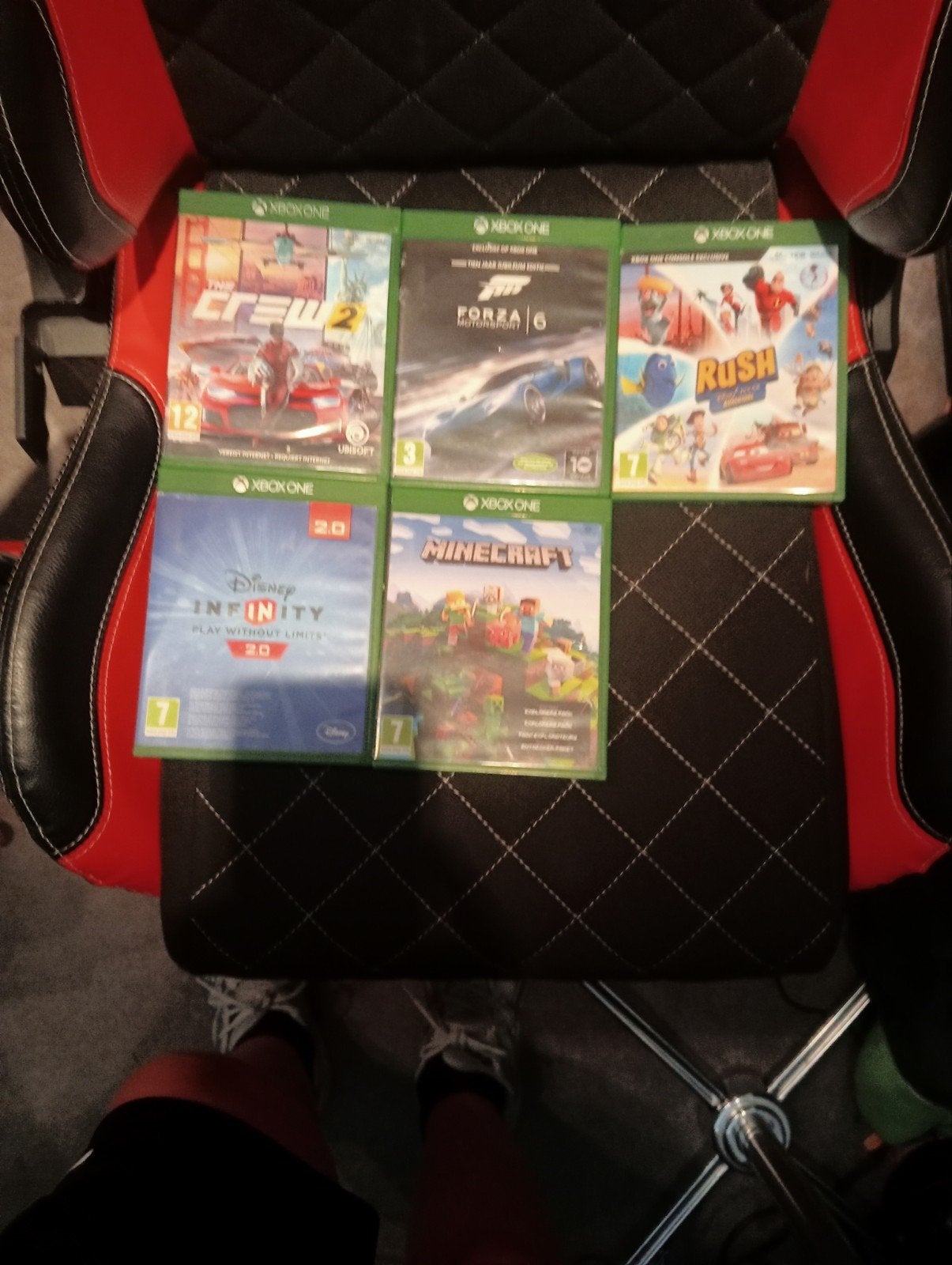Xbox One Games The Crew 2, Forza 6, Rush, Disney Infi, Spelcomputers en Games, Ophalen, Gebruikt, Racen en Vliegen, Eén computer