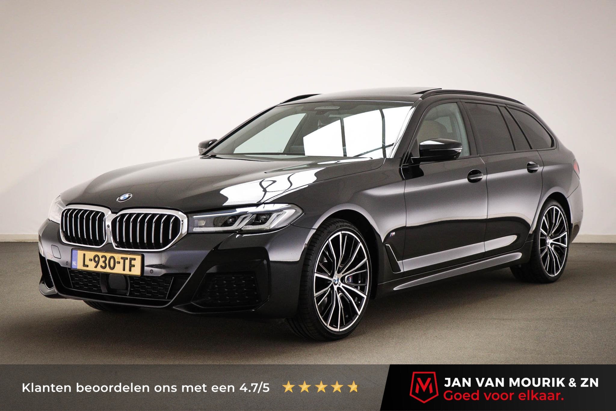 BMW 5-serie Touring 540i xDrive High Executive | LASER LED |, Auto's, BMW, Automaat, Gebruikt, Zwart, Vierwielaandrijving