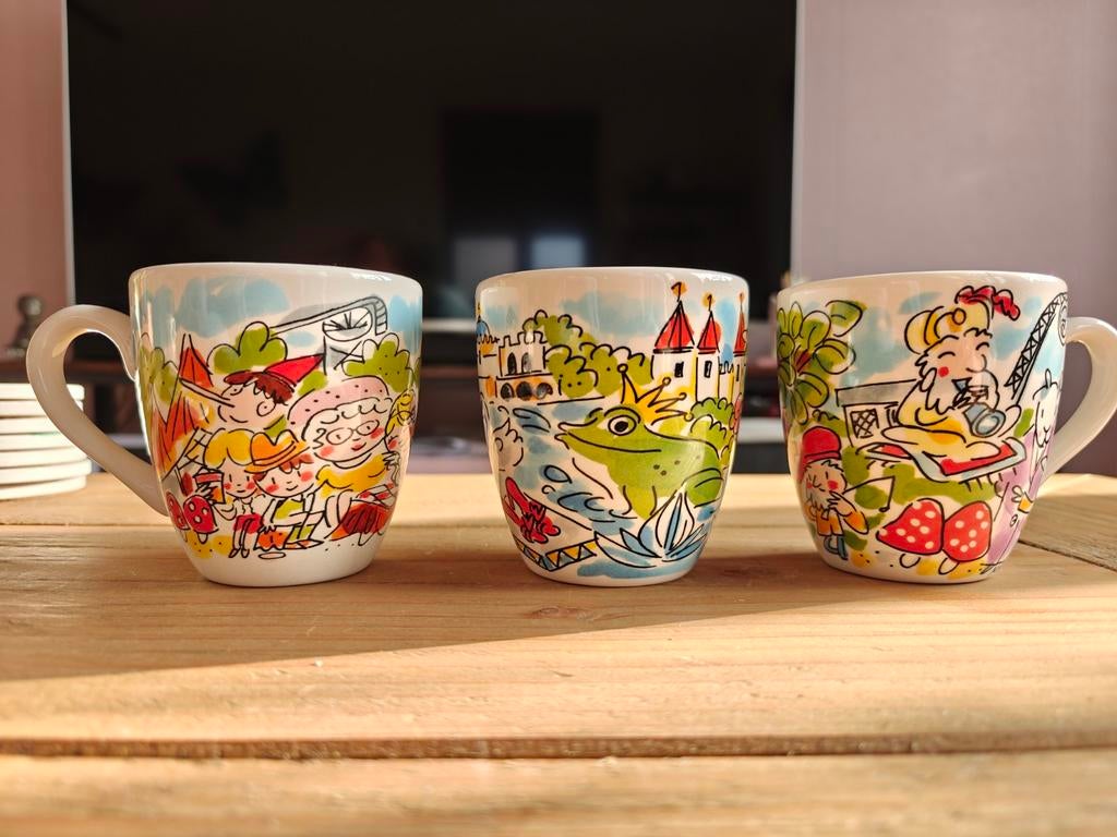 3 Blond Amsterdam Efteling kopjes, Ophalen, Gebruikt