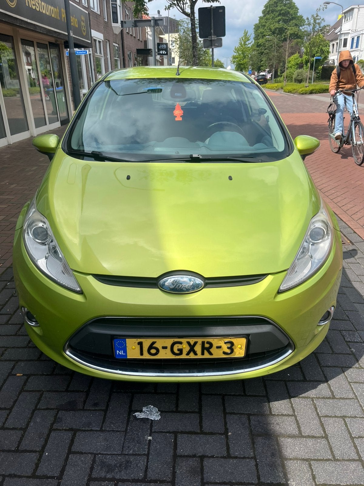 Ford Fiësta 1.25 60KW 3DR 2008 Groen, Auto's, Voorwielaandrijving, 600 kg, Origineel Nederlands, Handgeschakeld