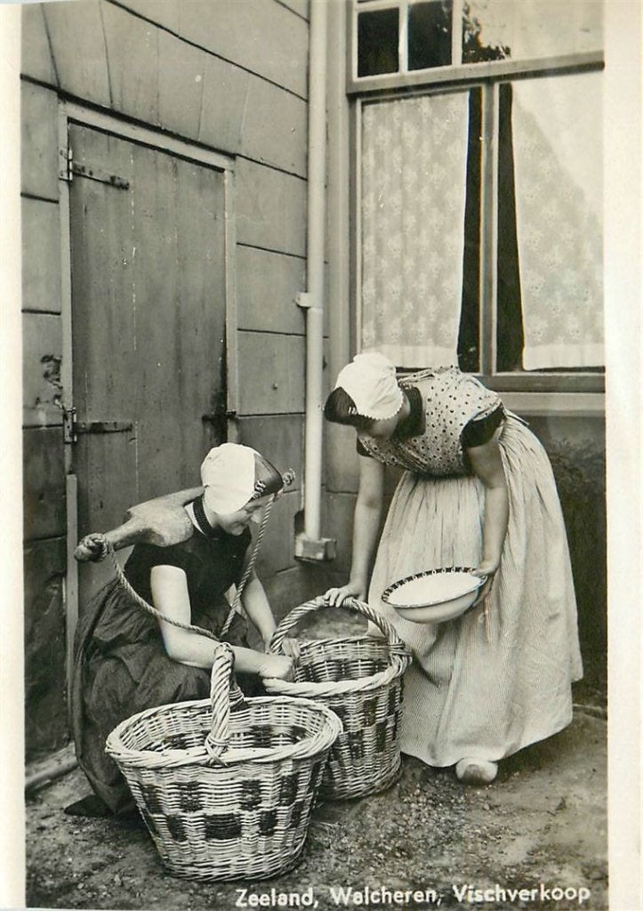 701-018-053 Walcheren Vischverkoop, Verzamelen, Ansichtkaarten | Nederland, Zeeland, Voor 1920, Verzenden