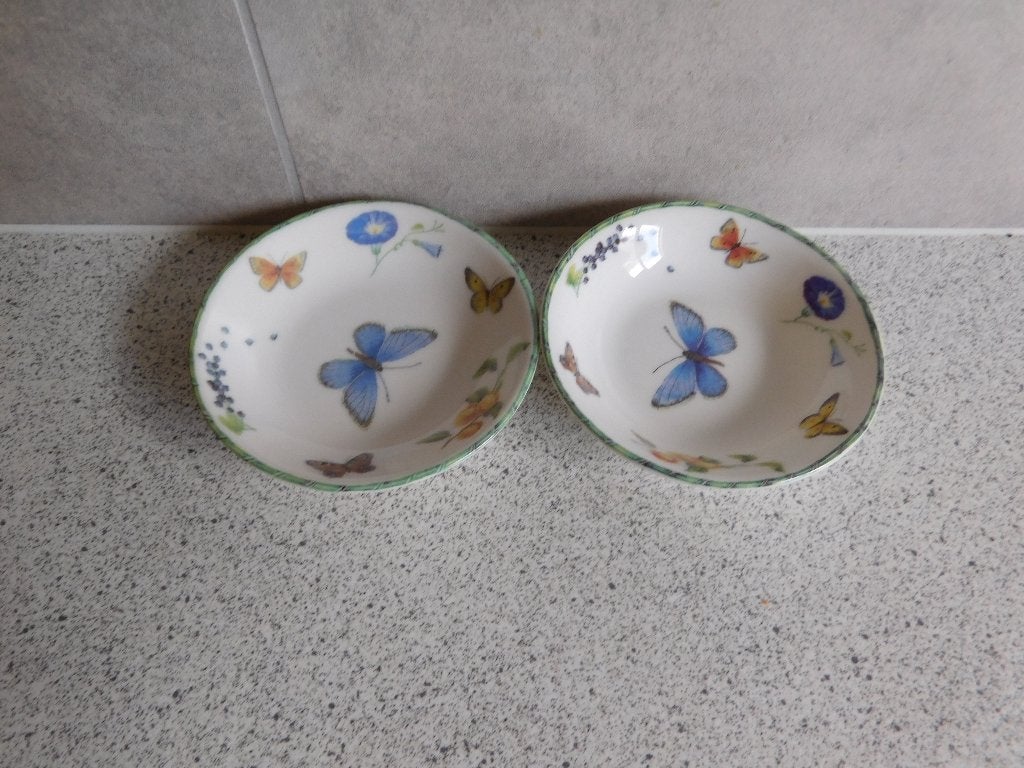 2x Bord Fruit & Flowers Janneke Brinkman - 9 cm, Overige merken, Keramiek, Ophalen of Verzenden, Zo goed als nieuw