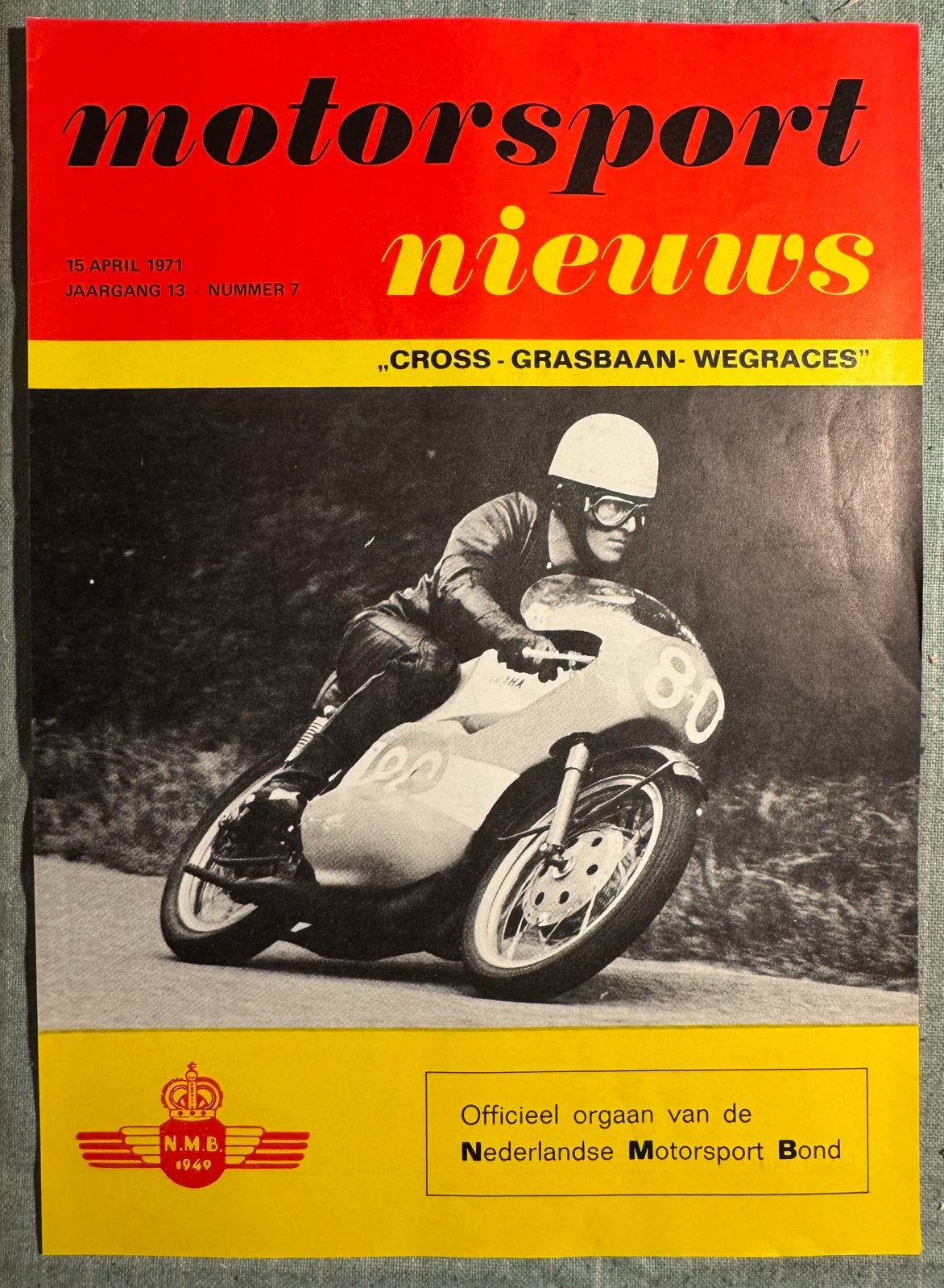 Knipsel 1971 Gerrit Zijderveld, Verzenden, Zo goed als nieuw, Motoren