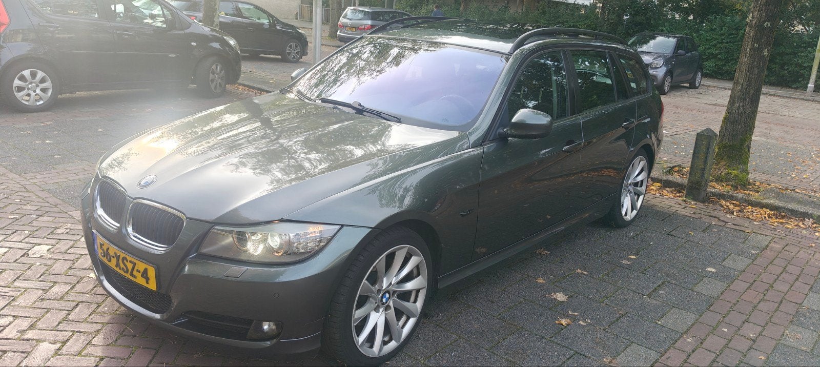 BMW 3-Serie 2.0 D 320 Touring AUT 2009 Groen, Auto's, Automaat, 745 kg, Achterwielaandrijving, 1995 cc