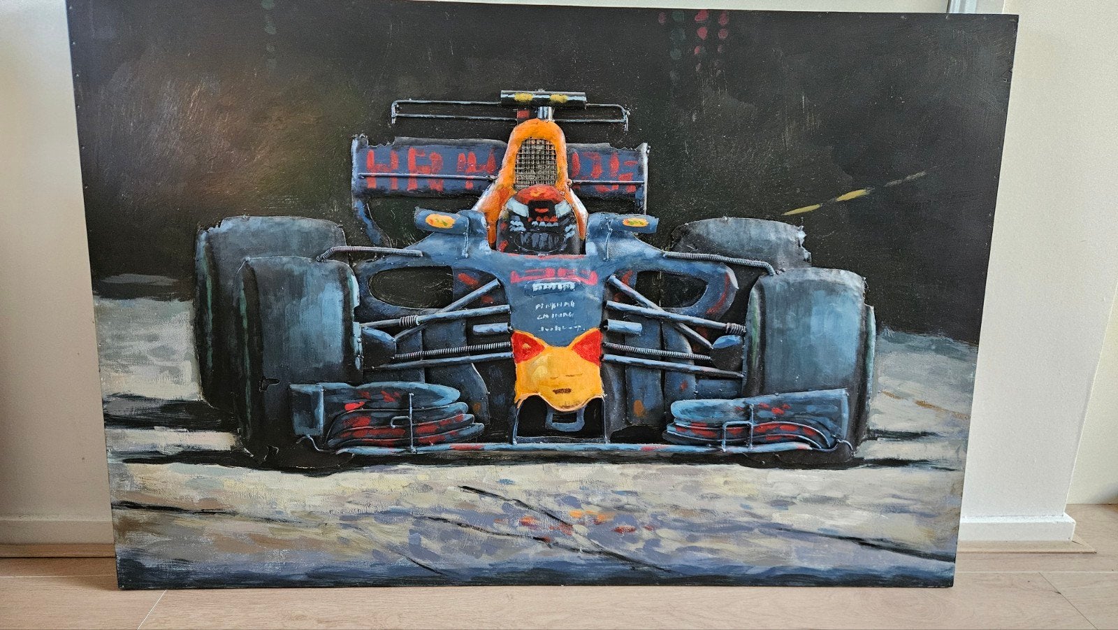 3D Max Verstappen Kunstwerk van Gerecycled Materiaal, Ophalen