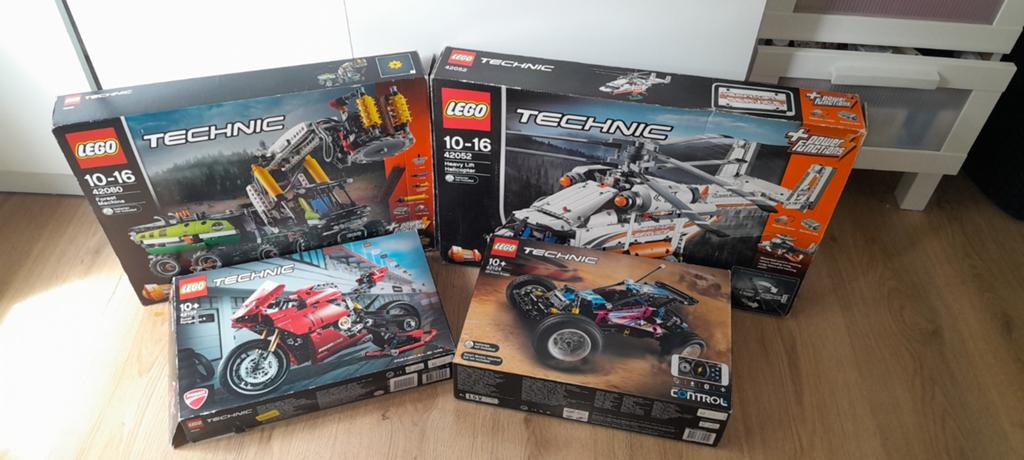 Lego technic partij 42107 42080 42052 42124 100% compleet, Lego, Compleet, Ophalen of Verzenden, Zo goed als nieuw