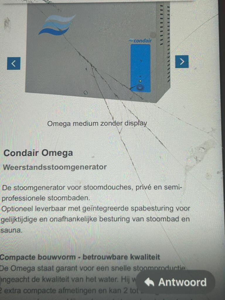 Condair omega welness extern display met toebehoren, Ophalen of Verzenden, Zo goed als nieuw