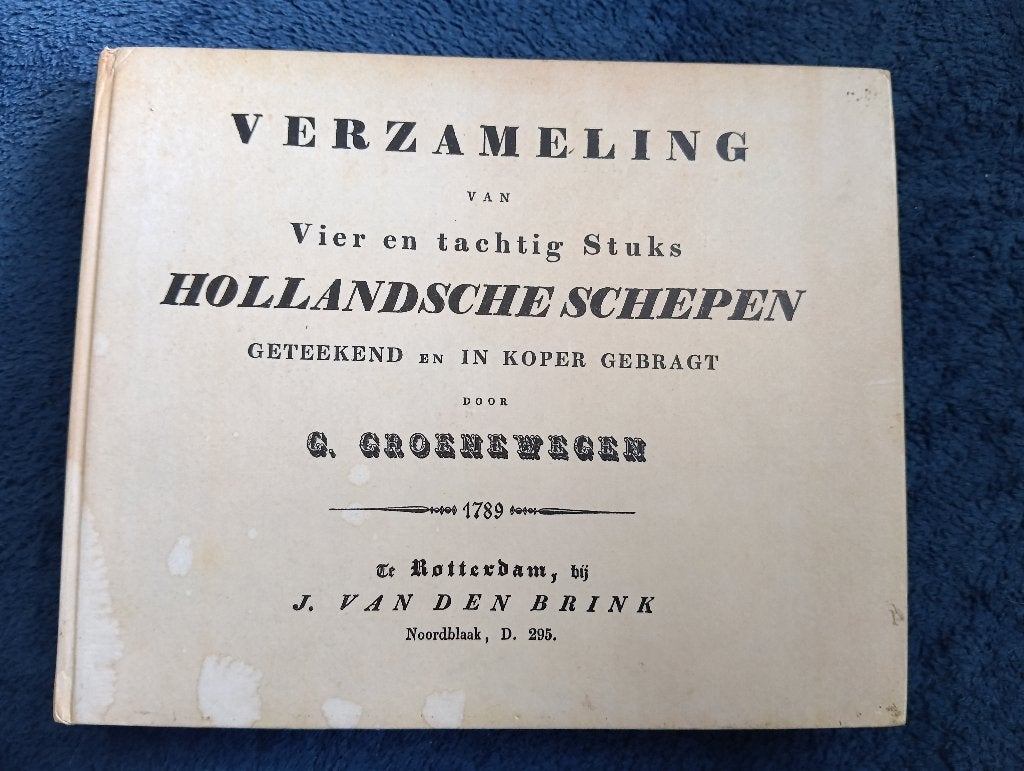 Boek Hollandsche schepen.  G.Groenewegen. Hardcover, Verzamelen, Scheepvaart, Ophalen, Gebruikt, Zeilboot, Boek of Tijdschrift