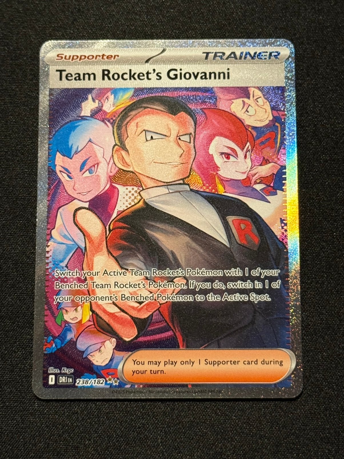 Team Rocket’s Giovanni 238, Ophalen of Verzenden, Zo goed als nieuw, Losse kaart
