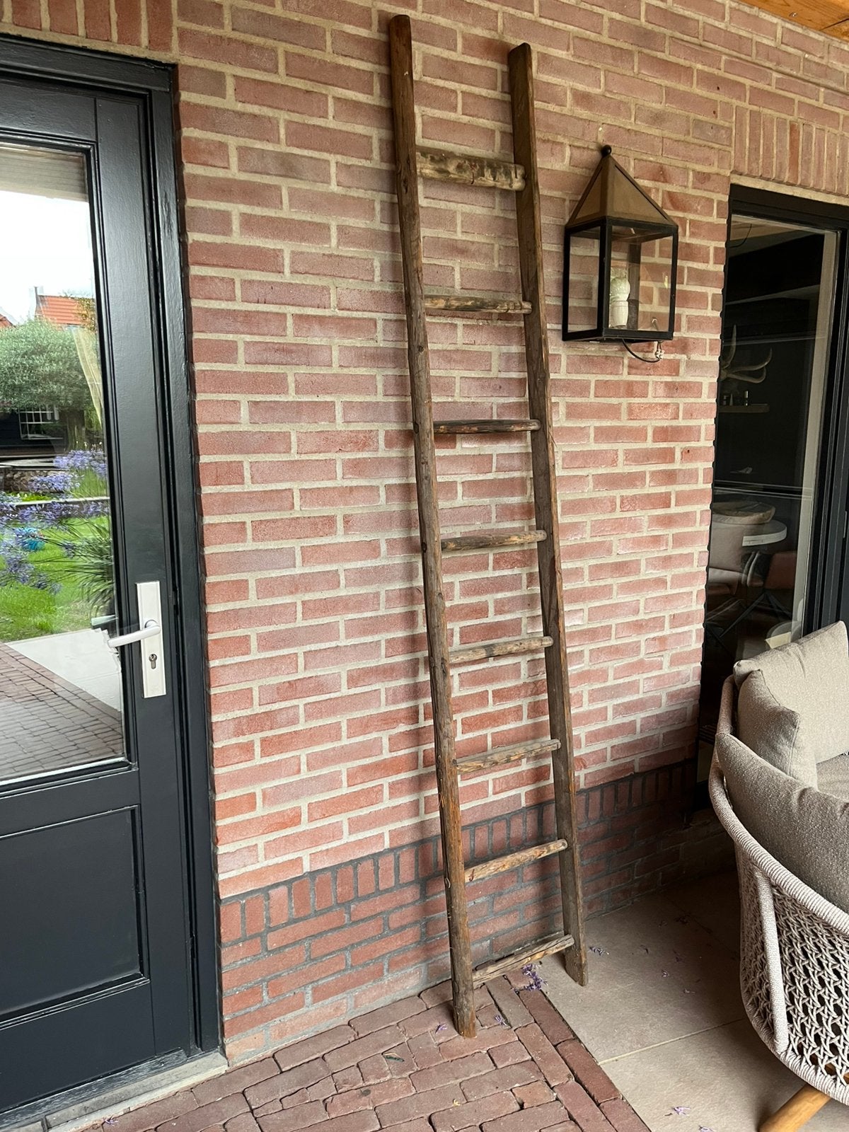 Oude ladder, Ophalen, Hout, Bruin, Landelijk