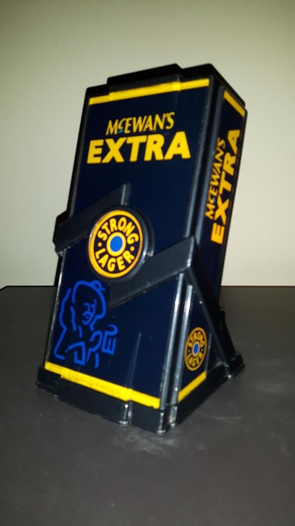 Mc. Ewans exclusieve vintage lager bier reclame bar lamp., Antiek en Kunst, Ophalen of Verzenden