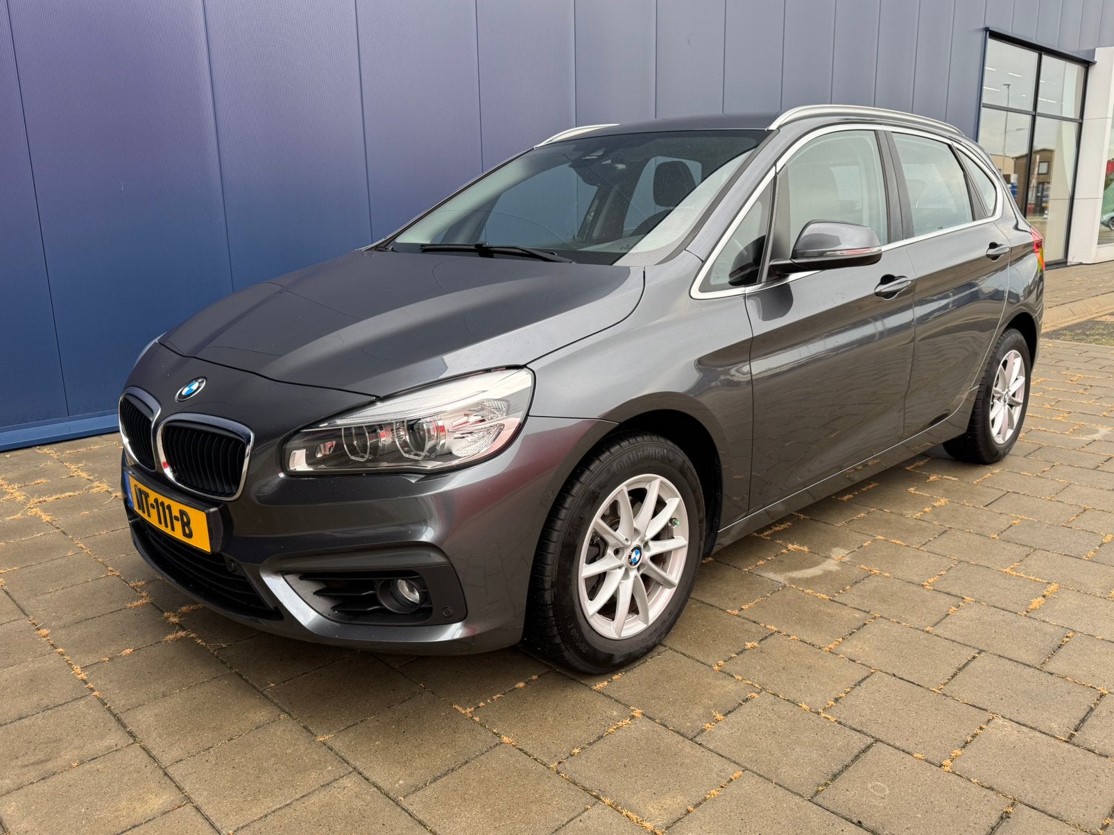 BMW 2-Serie Active Tourer 218i 136pk Aut 2017 Grijs, 1345 kg, 136 pk, Origineel Nederlands, Bedrijf